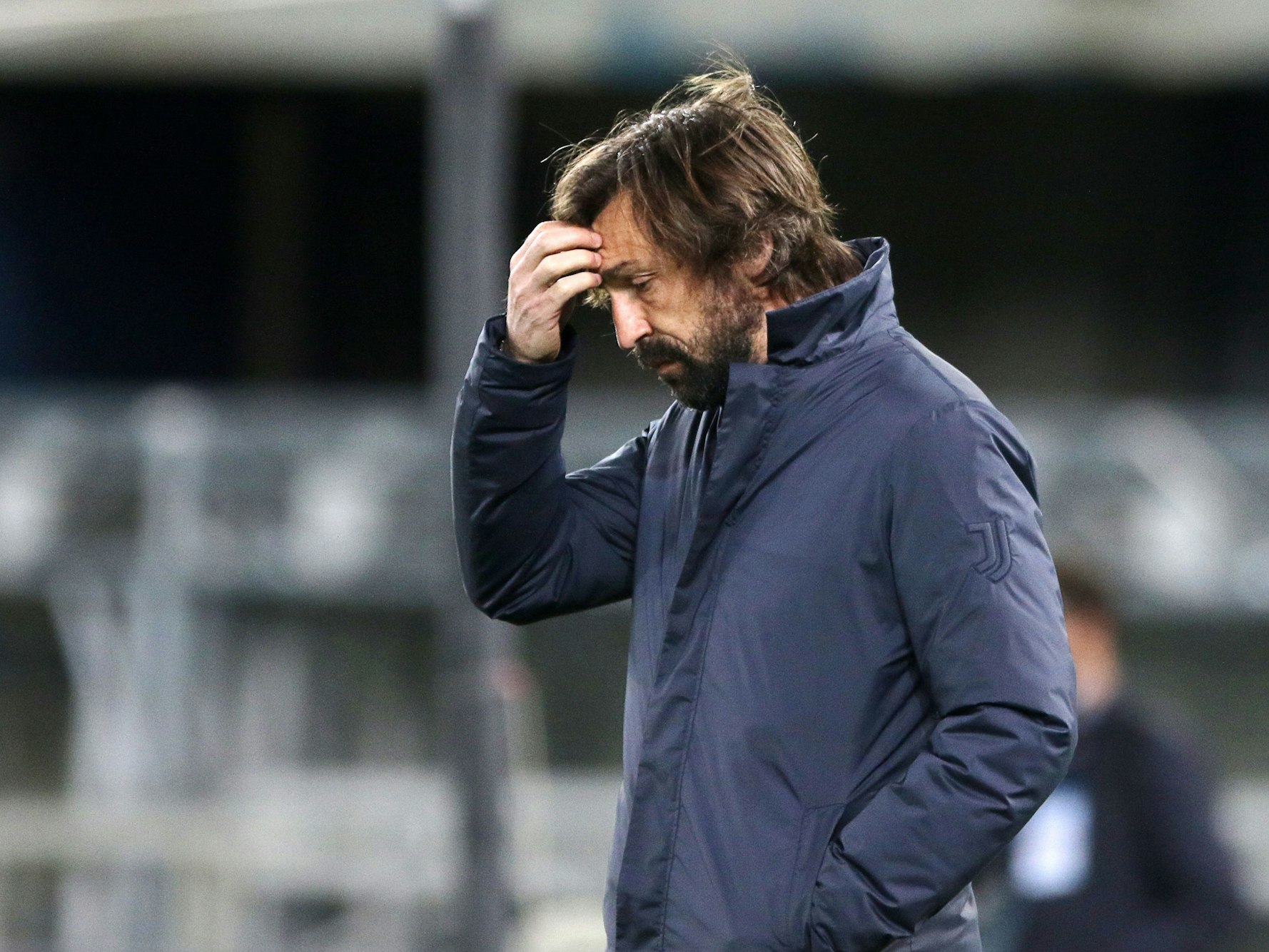 Andrea Pirlo, Trainer von Juventus Turin, vor Spielbeginn.