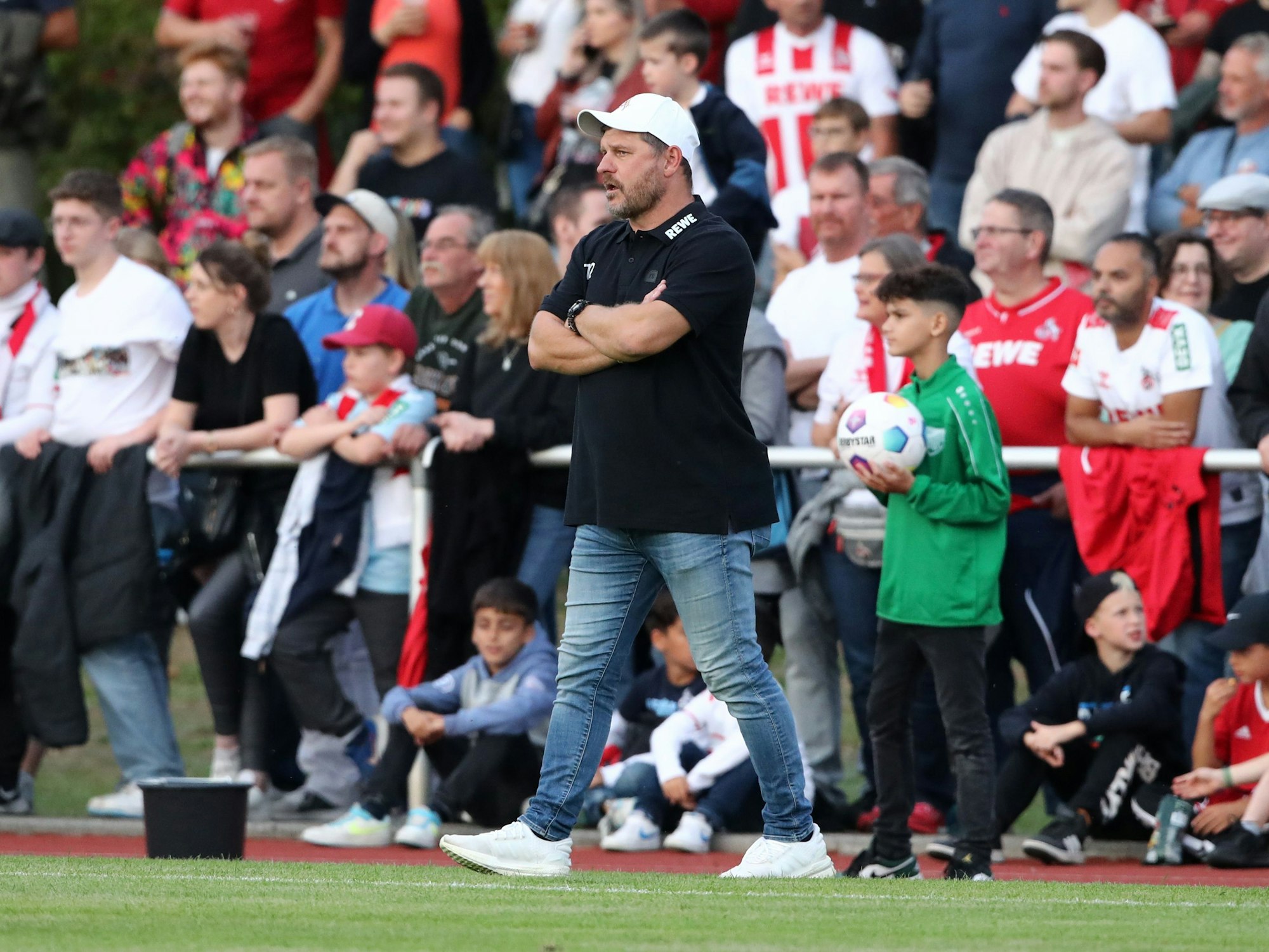 Steffen Baumgart beim Testspiel gegen den SC Reusrath.