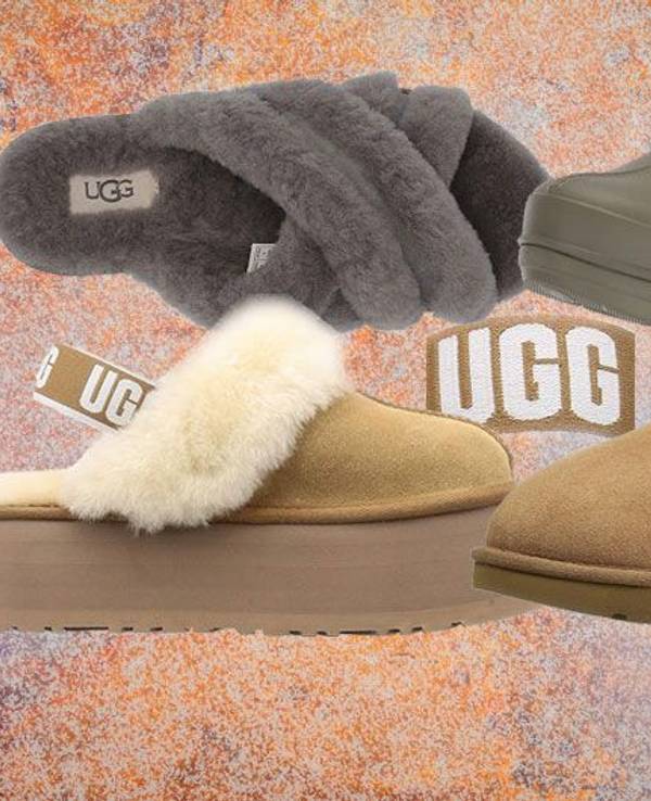 Es sind4 unterschiedliche Modelle der Marke Uggs abgebildet.