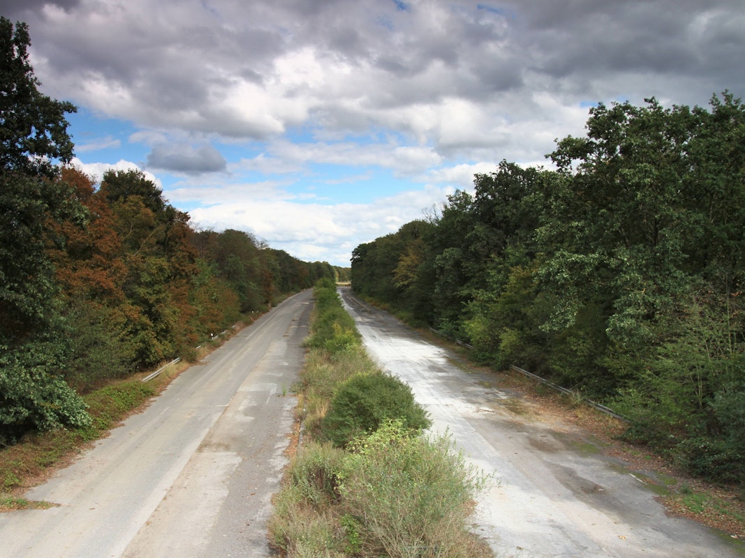 Ein Abschnitt der stillgelegten A4 zwischen Kerpen und Düren