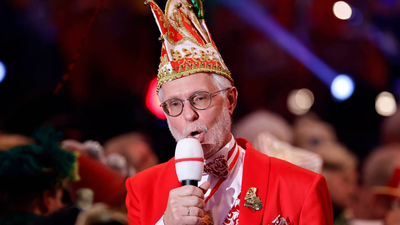 Karnevalist Joachim Wüst als Leiter des Elferrat bei der 2. Aufzeichnung der ARD-Fernsehsitzung im Gürzenich.