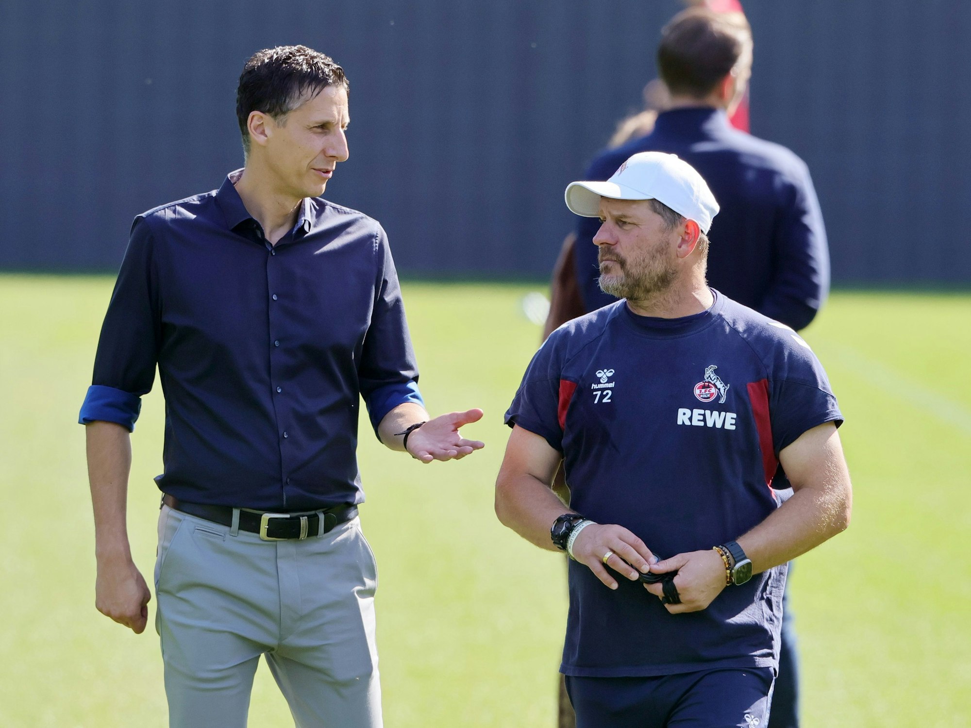 Christian Keller im Gespräch mit Steffen Baumgart.