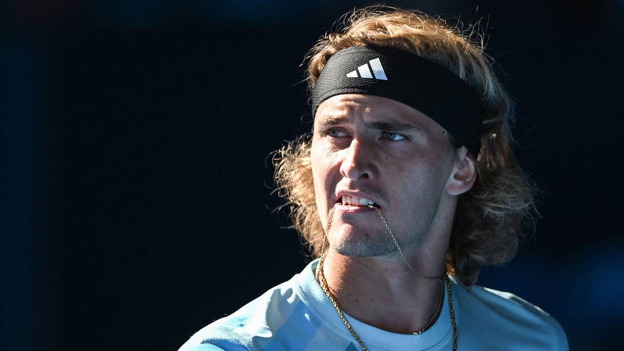 Alexander Zverev bei einem Tennis-Match in Japan.