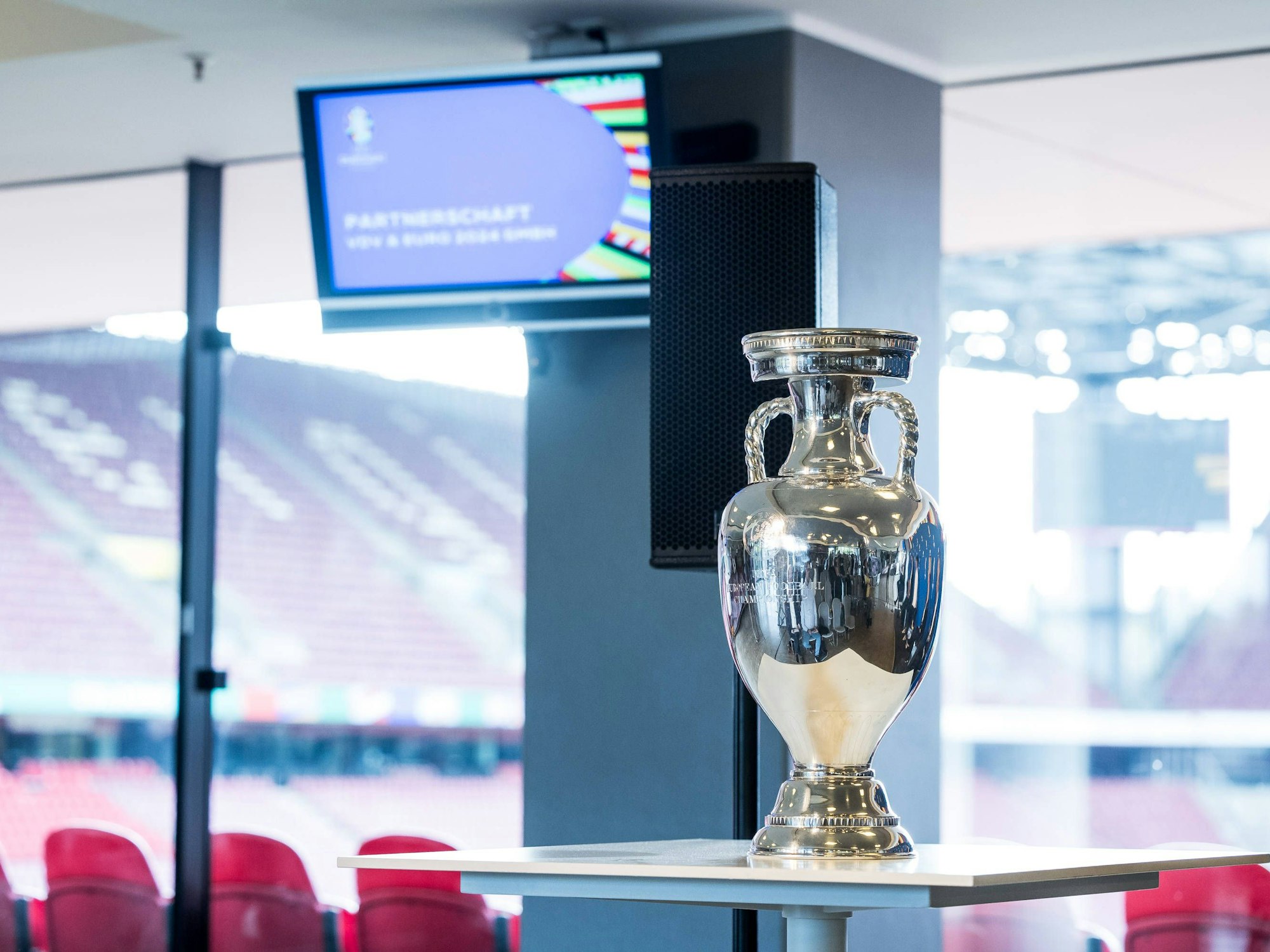 Pressekonferenz zur Bekanntgabe der Partnerschaft zwischen VDV und EURO 2024 in Köln.