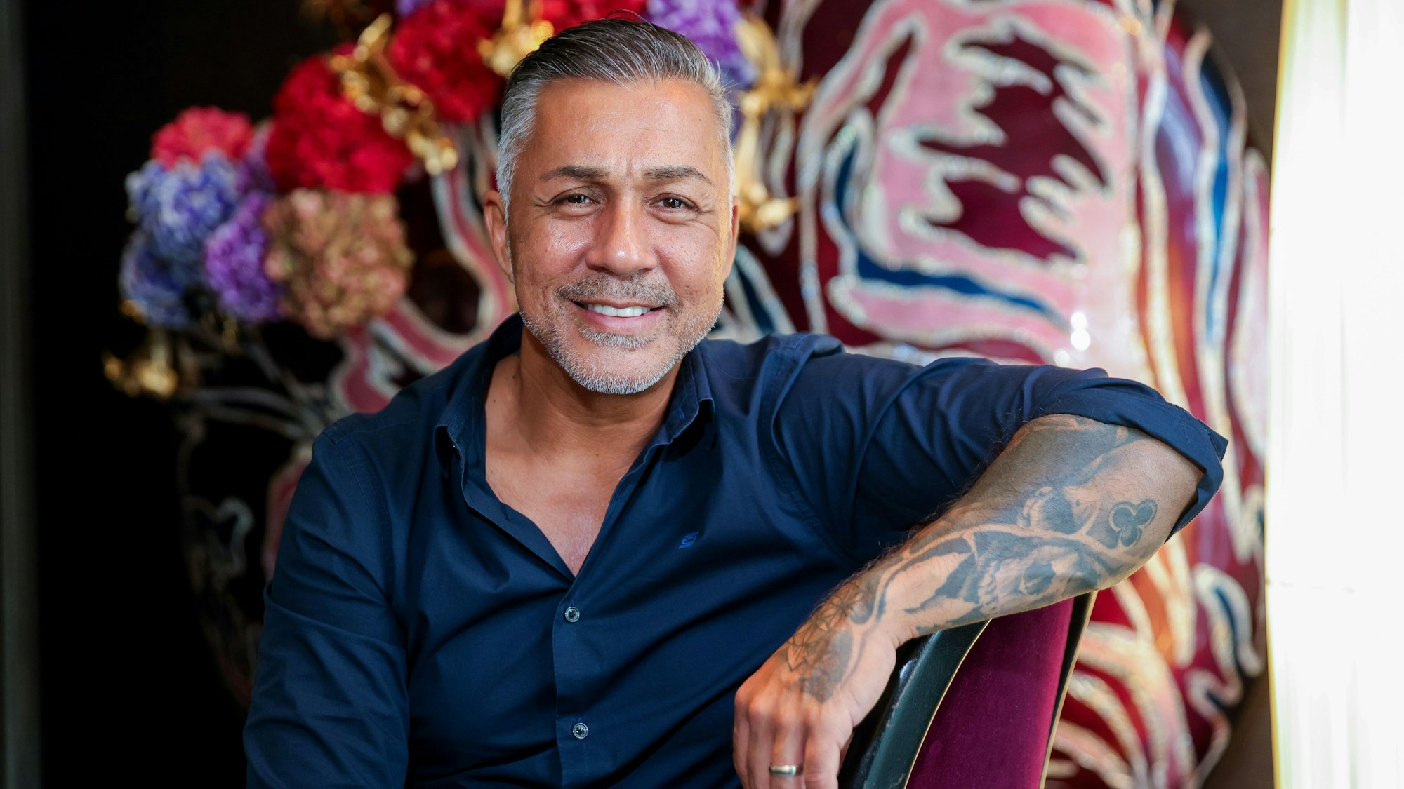 31.08.2023, Köln: Porträt des Sängers Mike Leon Grosch.