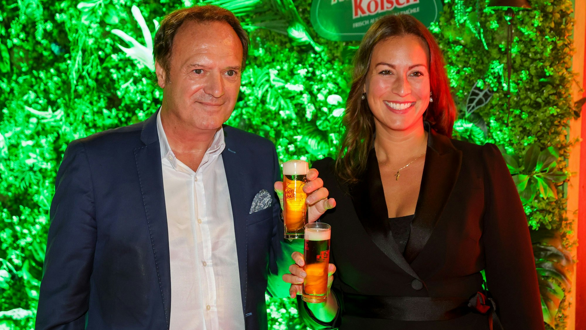 Der Kölsch-Konvent in der Brauwelt Köln.
Im Bild Christian Kerner und Caroline Bosbach.