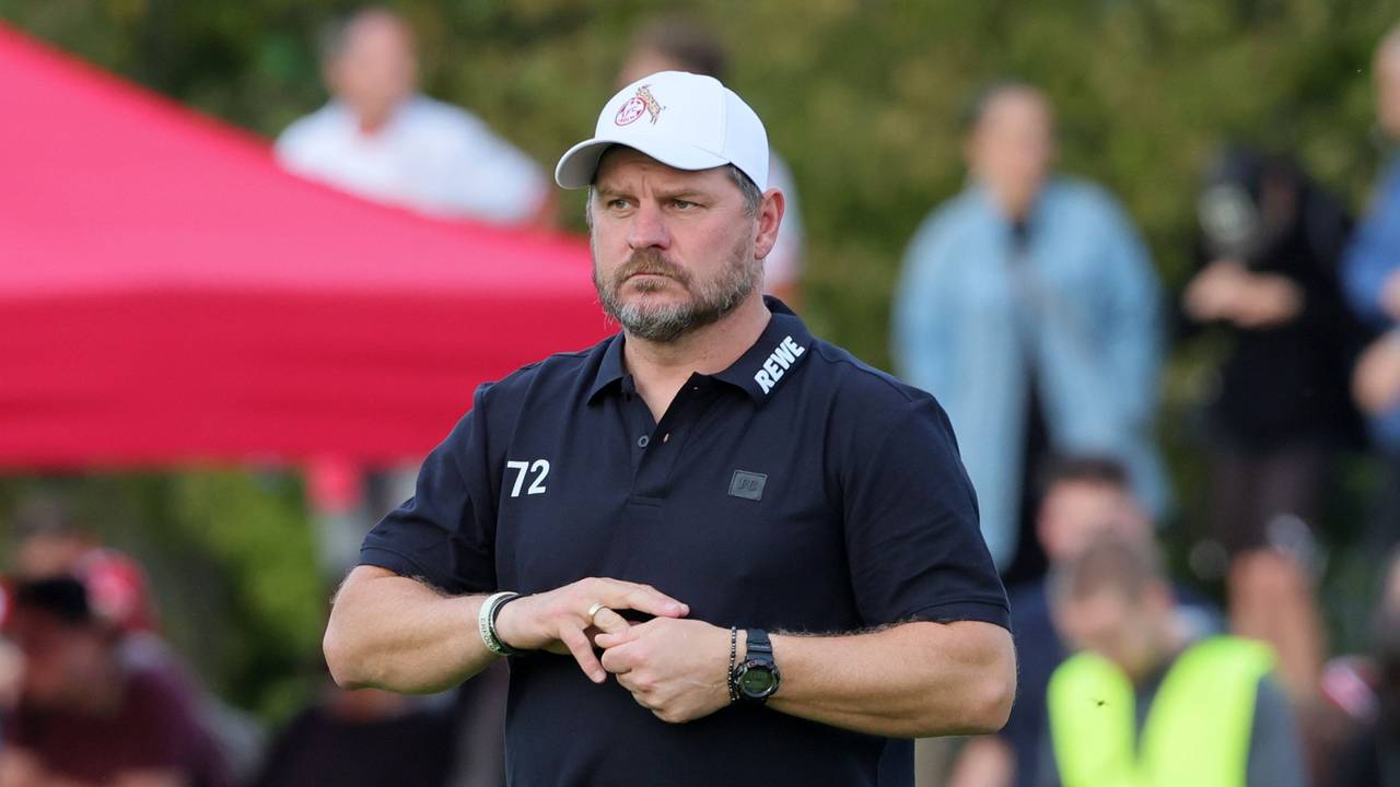 Steffen Baumgart (1. FC Köln) beim Testspiel gegen Reusrath.