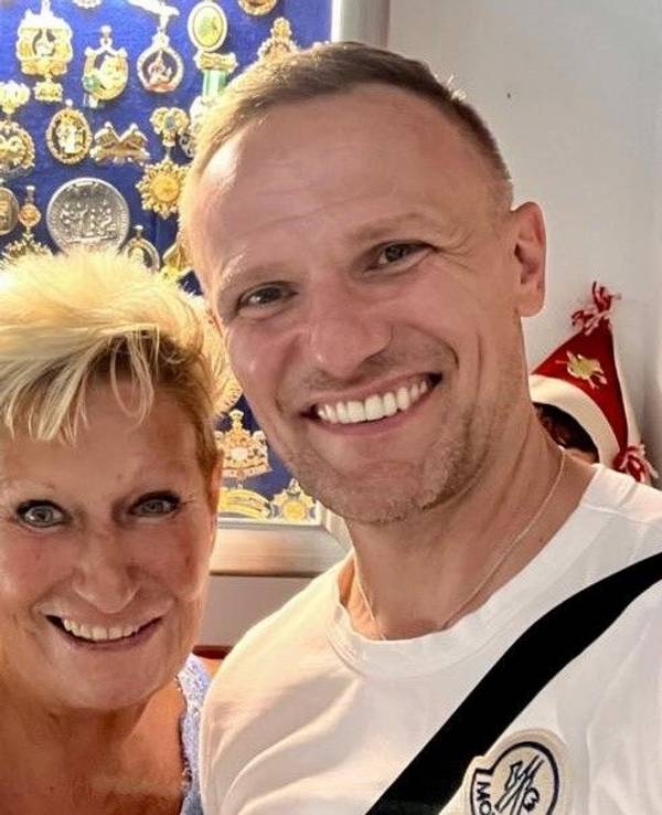 Marita Köllner und Tanztrainer Sascha Epstein.