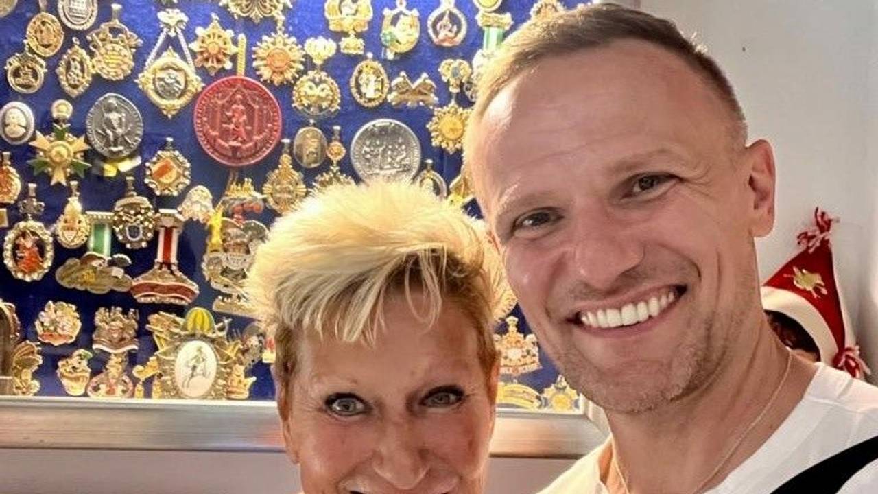 Marita Köllner und Tanztrainer Sascha Epstein.