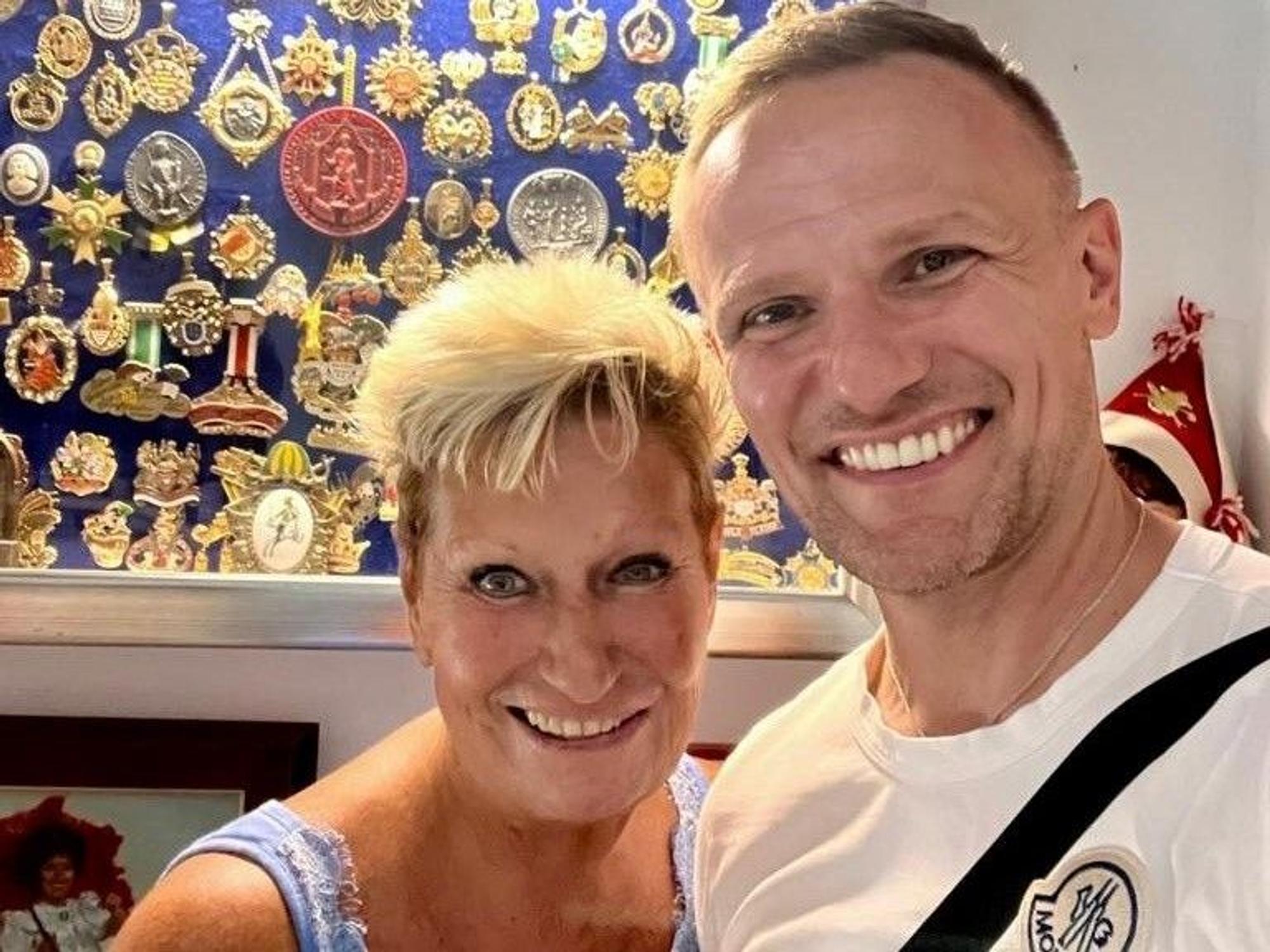 Marita Köllner und Tanztrainer Sascha Epstein.
