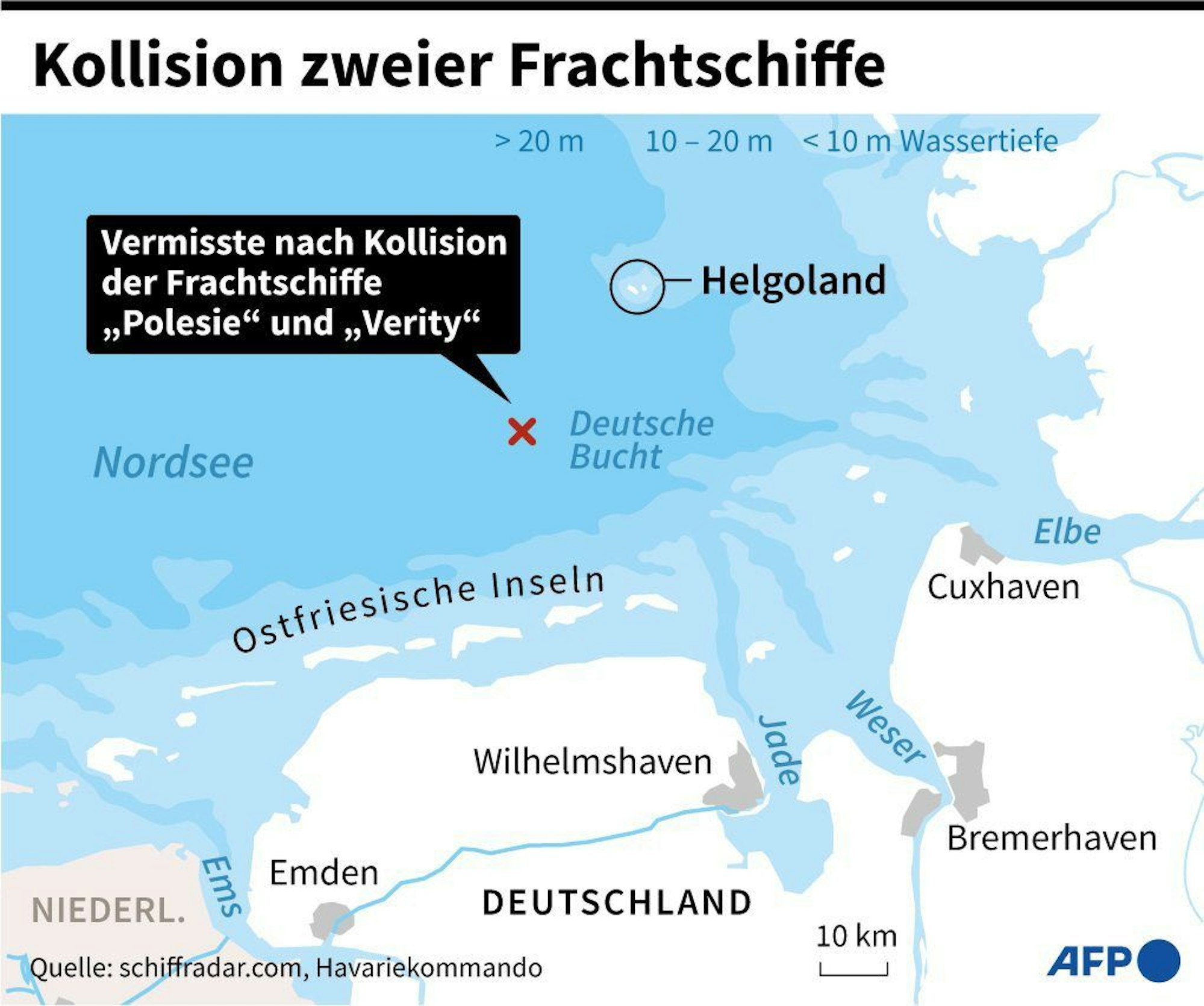 Karte von der Unfallstelle.