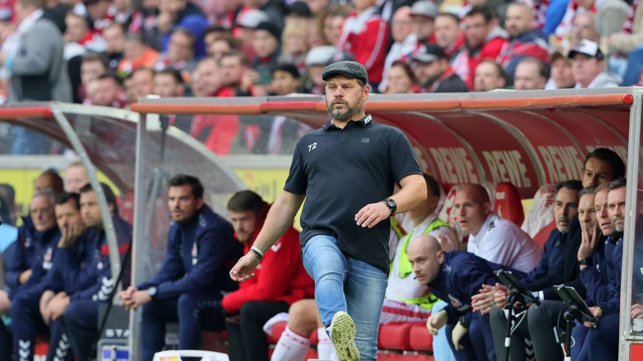 Steffen Baumgart beim Derby gegen Borussia Mönchengladbach.