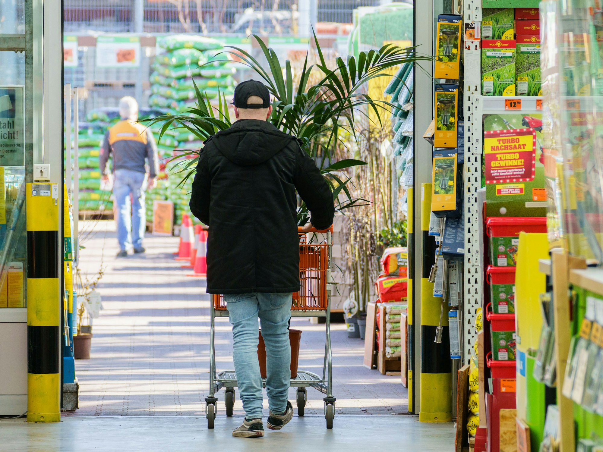 Ein weißer Hirsch hat auf einem Baumarkt-Parkplatz am Niederrhein für Aufsehen gesorgt. Unser Symbolbild zeigt einen Baumarkt in Mainz.