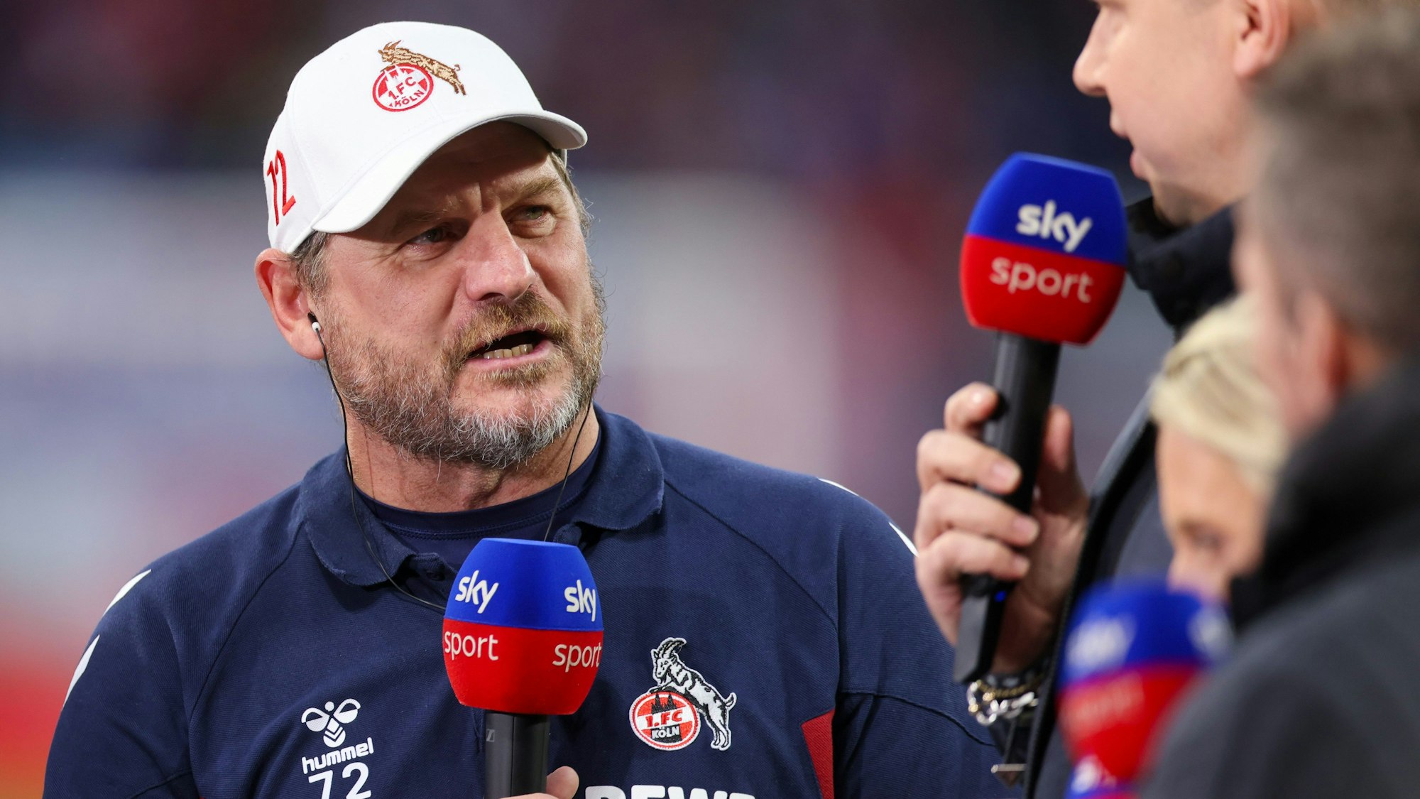 Steffen Baumgart im Interview mit Sky vor dem FC-Spiel bei RB Leipzig.