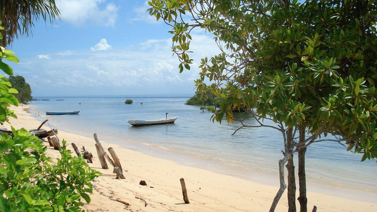 Die Insel Nusa Lembongan in der Nähe von Bali.