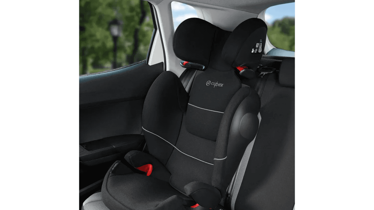 Auf dem Bild ist folgender Autositz in schwarz abgebildet. CYBEX Autokindersitz »Solution M-Fix SL«, Gruppe II-III, 15-36 kg