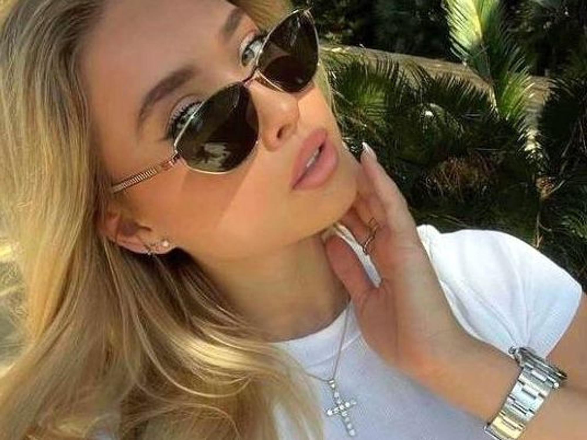 Shania Geiss - die Tochter von Carmen und Robert Geiss. Das Selfie hat sie im April 2023 auf ihrem Instagram-Account gepostet.