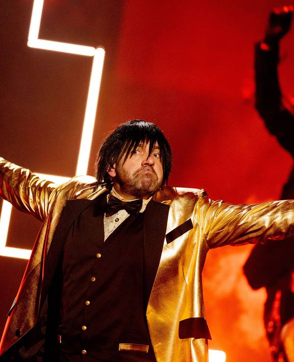 Ikke Hüftgold (bürgerlich Matthias Distel) steht beim Vorentscheid „Eurovision Song Contest 2023 - Unser Lied für Liverpool“ auf der Bühne.