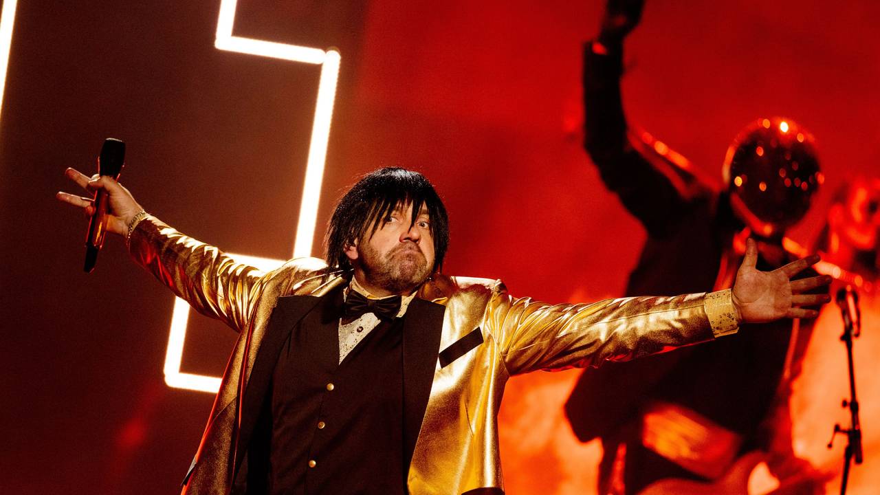 Ikke Hüftgold (bürgerlich Matthias Distel) steht beim Vorentscheid „Eurovision Song Contest 2023 - Unser Lied für Liverpool“ auf der Bühne.