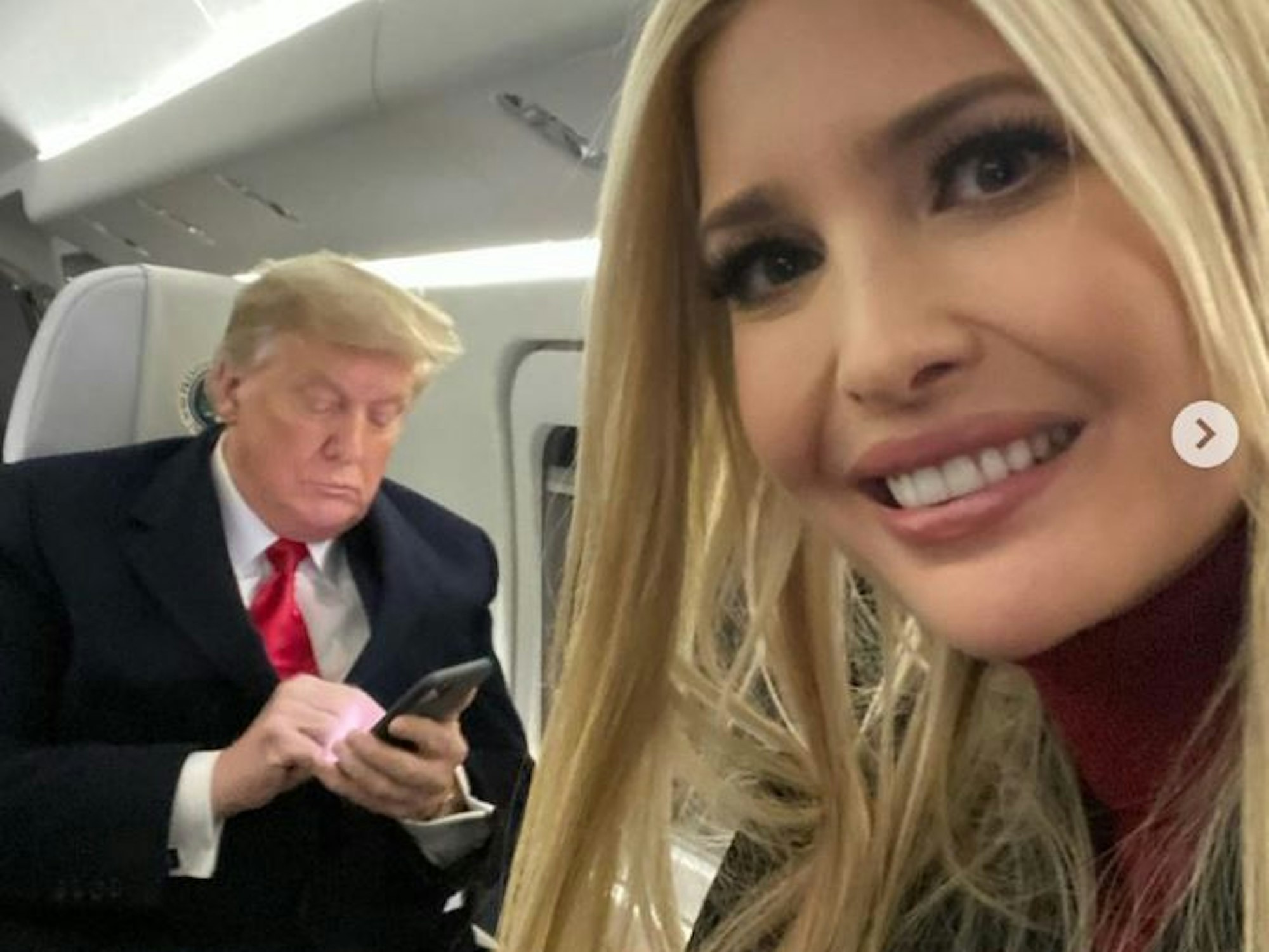 Ivanka Trump und Donald Trump am 5. Januar 2021 in einem Foto auf dem Instagram-Kanal von Ivanka.