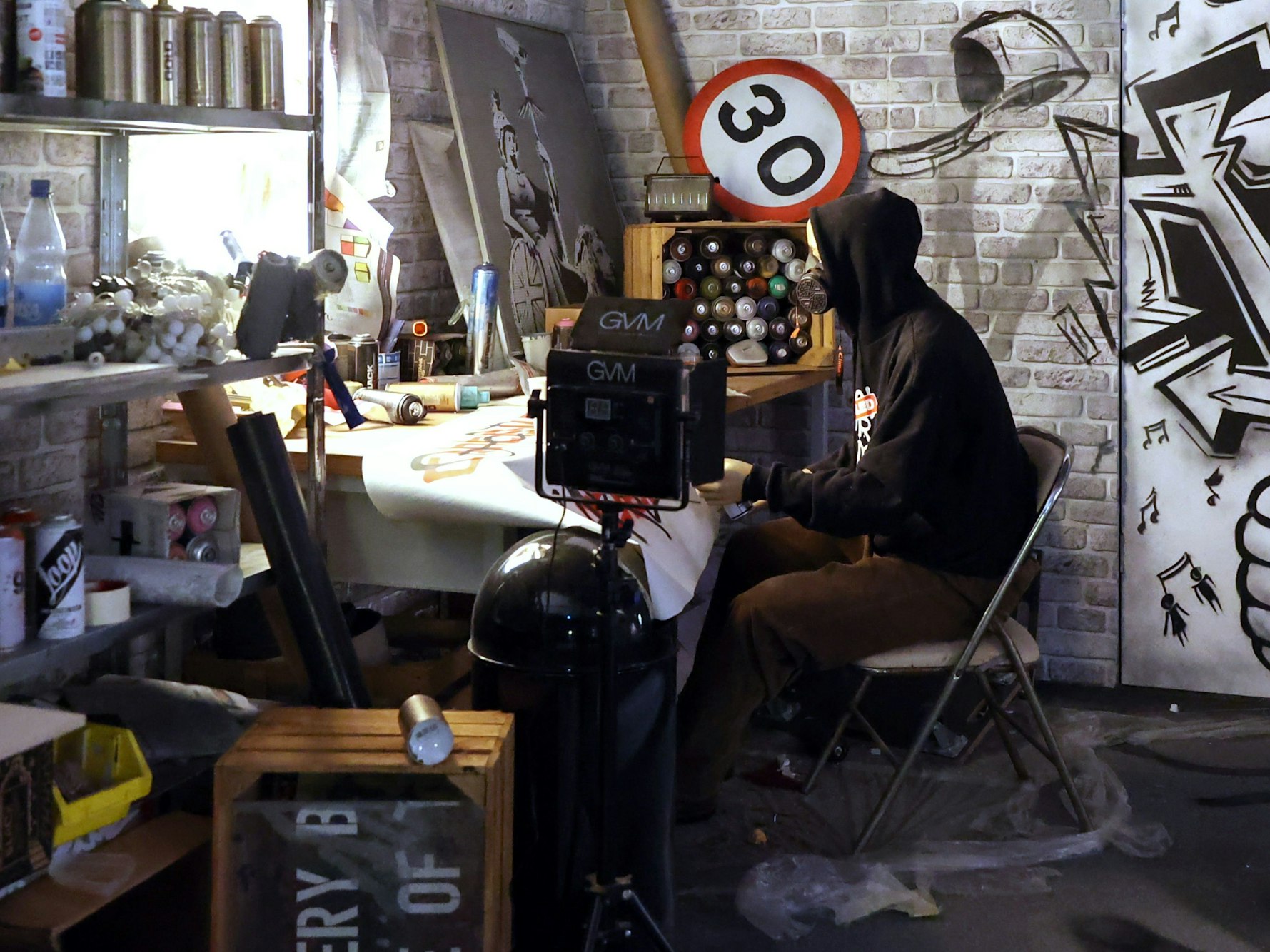 Ausstellungseröffnung „The Mystery of Banksy – A Genius Mind“.