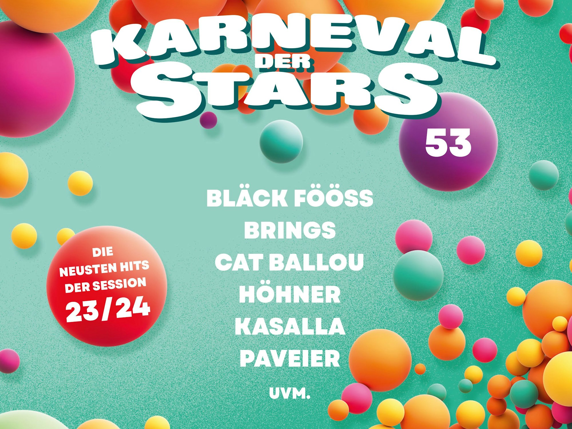 CD-Cover „Karneval der Stars“.