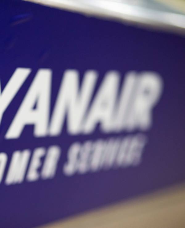 Das Logo des Ryanair-Kundendienstes.