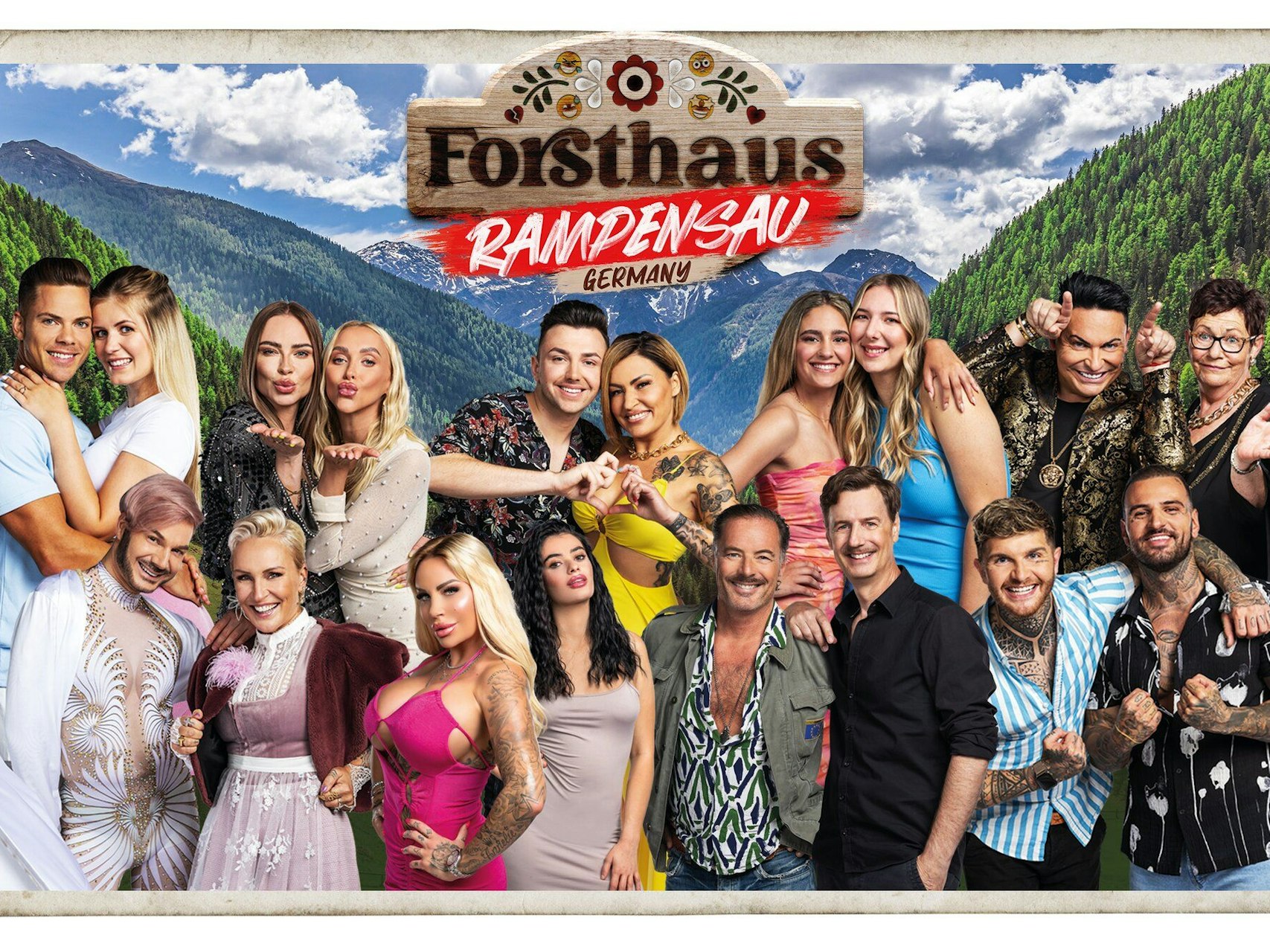 Cedric Beidinger, Hanna Annika, Natascha Beil, Beverly Cmua, Philipp Bender; Jasmin Herren, Jada Karabas, Joelina Karabas, Matthias Mangiapane, Dagmar Mangiapane, Sam Dylan, Nadine Nana Miree, Gina-Lisa Lohfink, Elsa Latifaj, John Friedmann, Florian Simbeck, Kevin ‚Flocke‘ Platzer und Diogo Sangre.