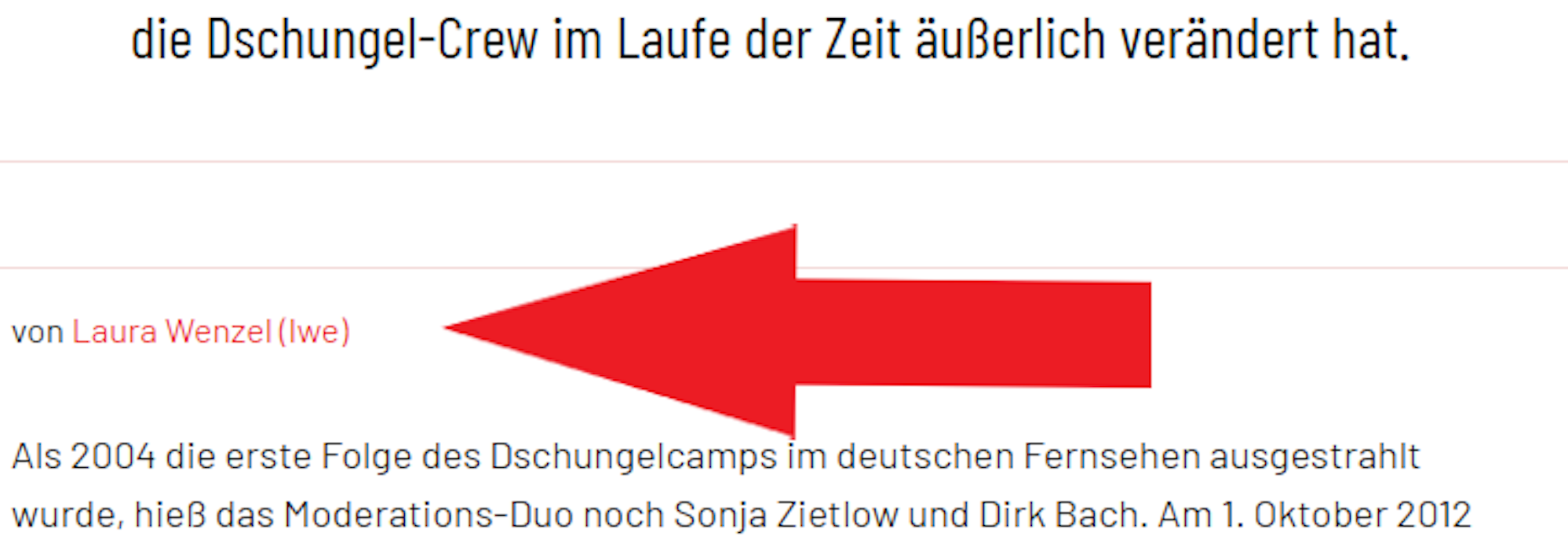 Laura Wenzels Autorenzeile bei EXPRESS.de