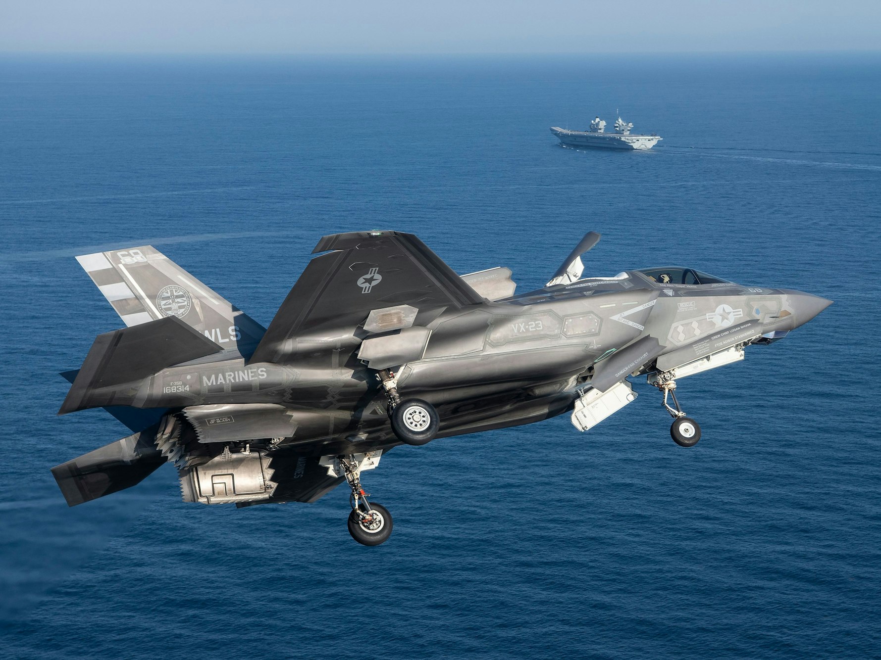 Dieses von der US Navy zur Verfügung gestellte Foto zeigt ein F-35B Tarnkappen-Kampfflugzeug des US Marine Corps.