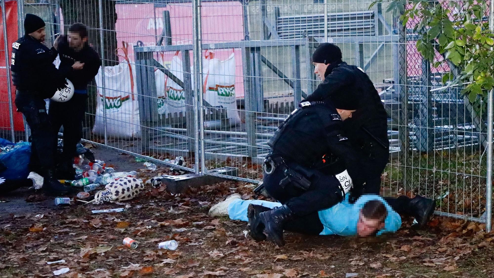 Situation auf der Uniwiese in Köln.