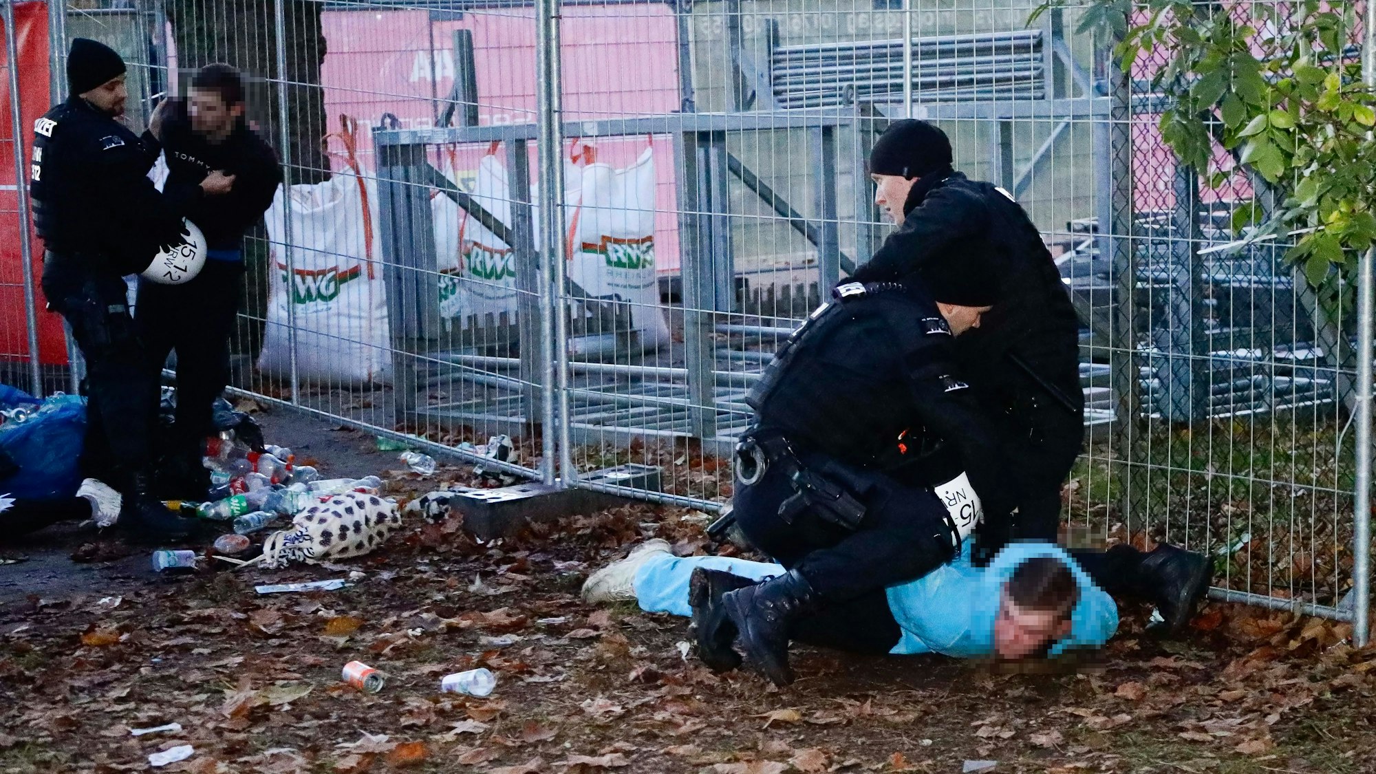 Situation auf der Uniwiese in Köln.
