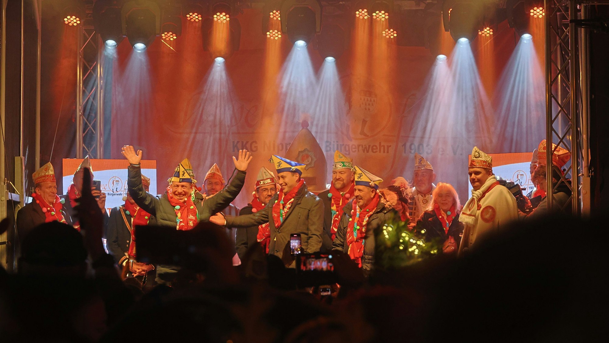 Dreigestirn bei der Nippeser Bürgerwehr.