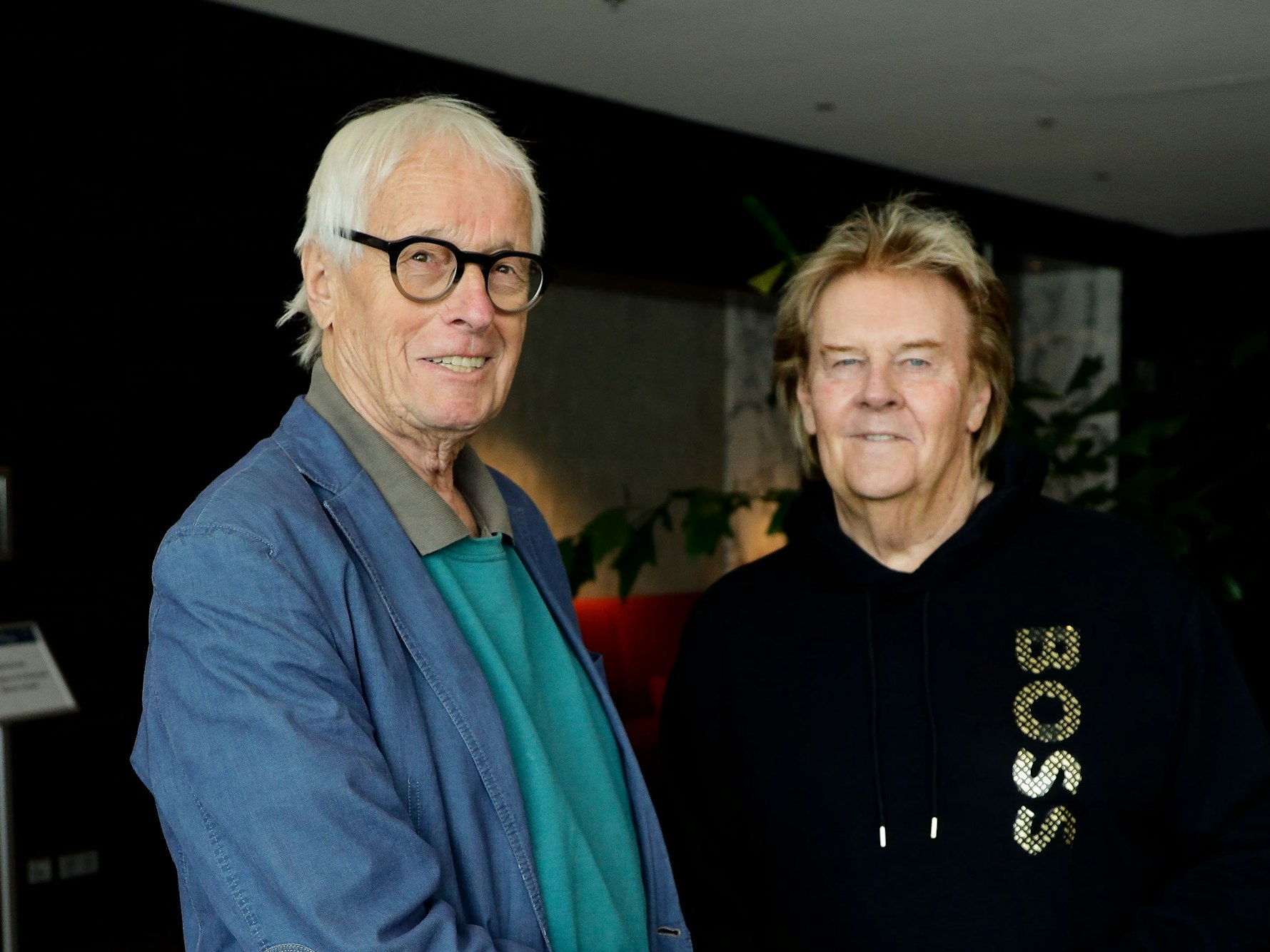 Howard Carpendale im Gespräch mit Horst Stellmacher im Dorint Hotel am Heumarkt in Köln am 22. September 2023.