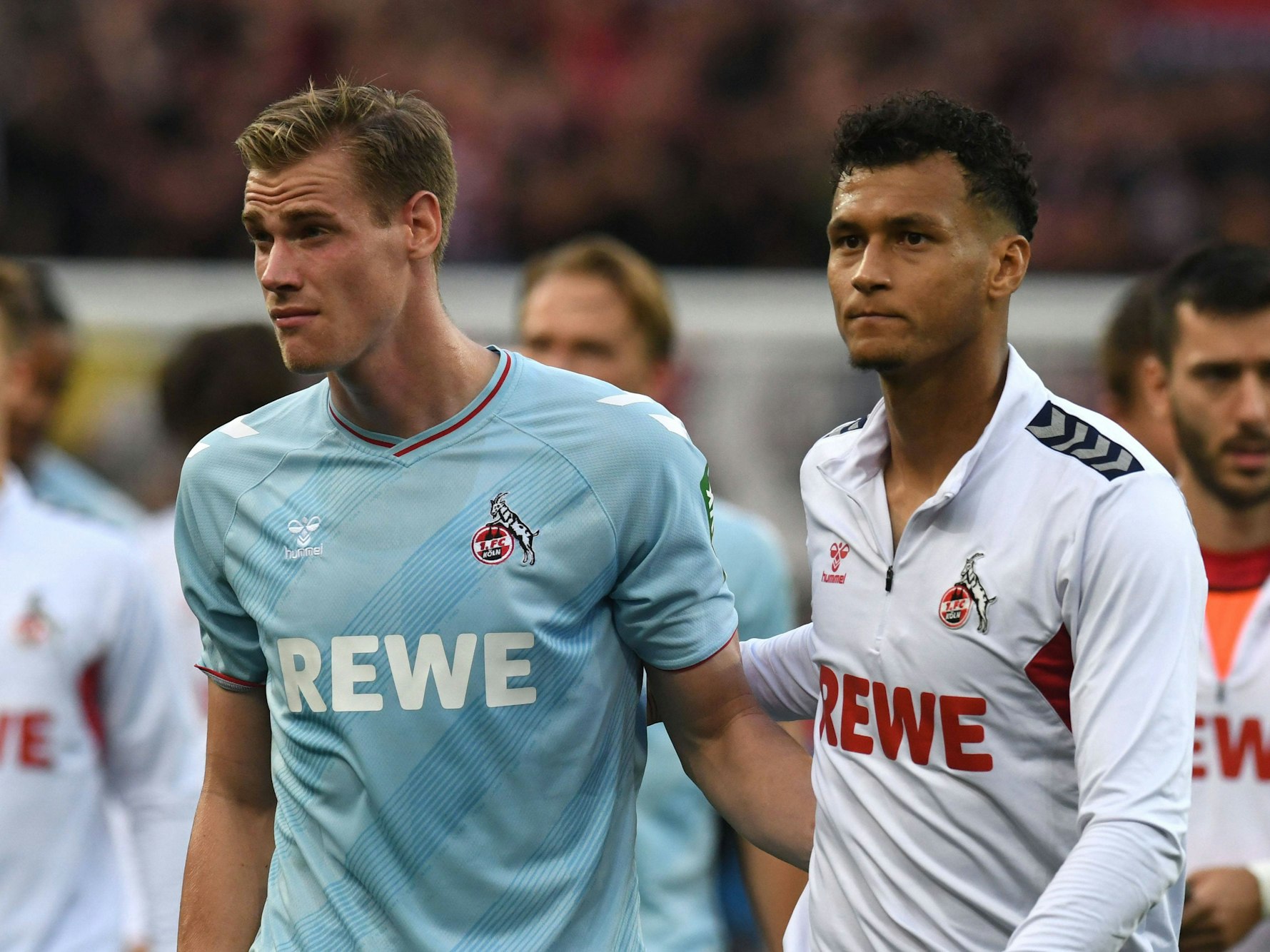 Steffen Tigges und Davie Selke  reagieren enttäuscht.