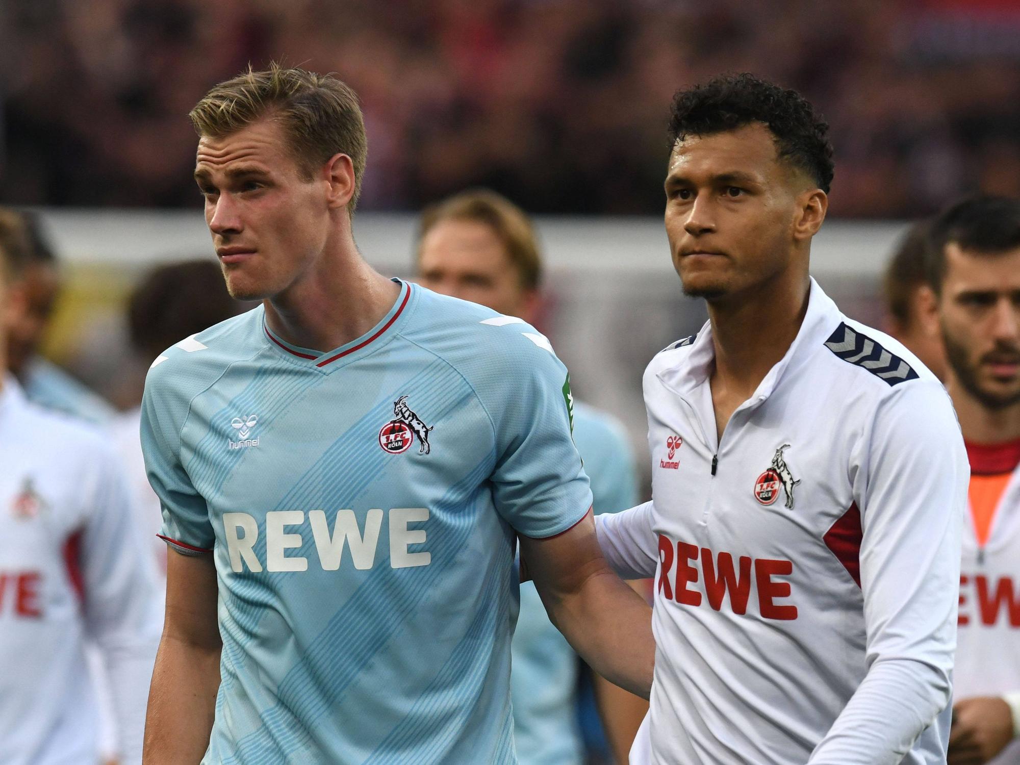 Steffen Tigges und Davie Selke reagieren enttäuscht.