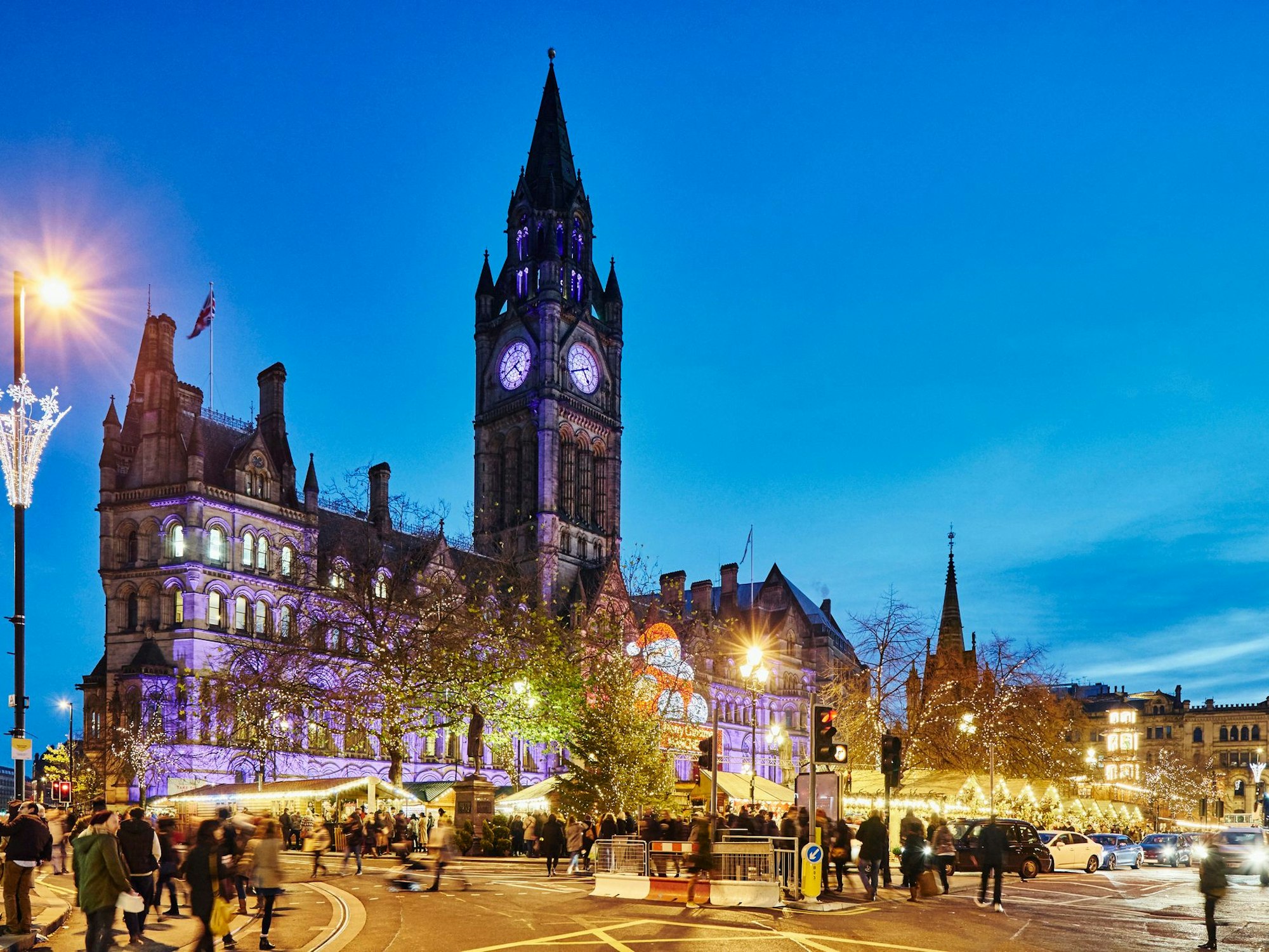 Weihnachtsmarkt in Manchester.