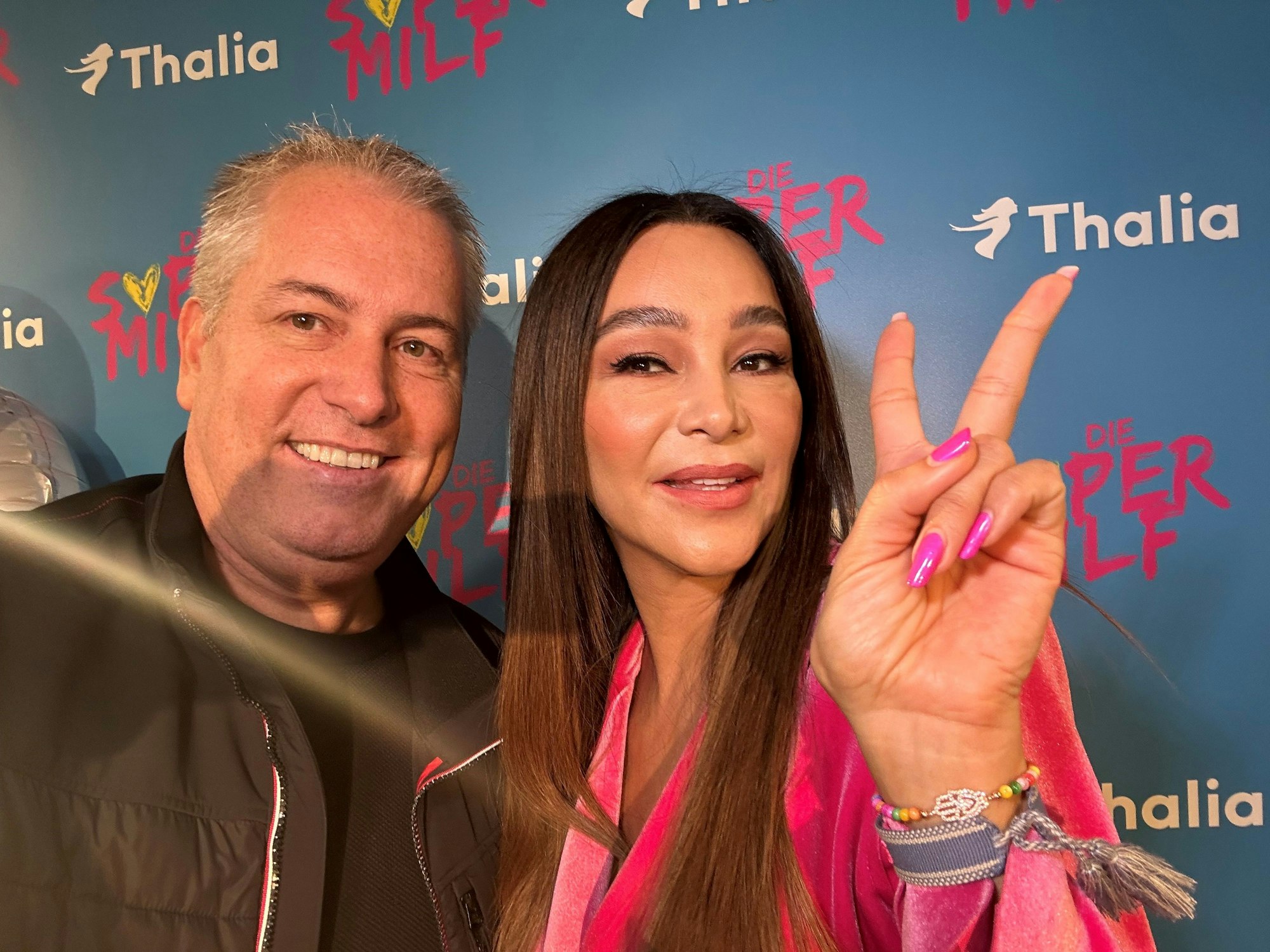 Selfie von Marcel Schwamborn mit Verona Pooth.