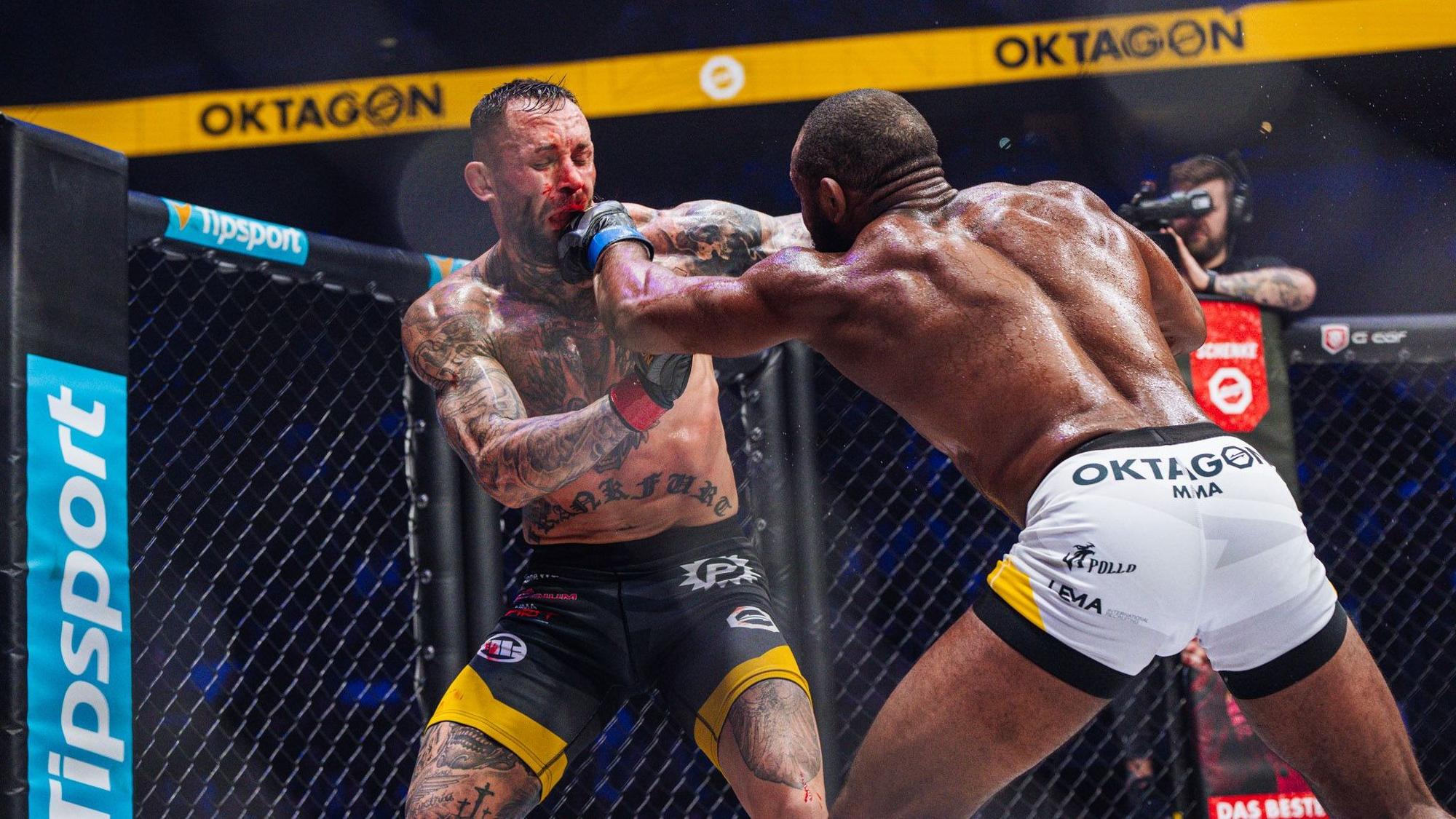 Christian Eckerlin gegen Leandro Silva.