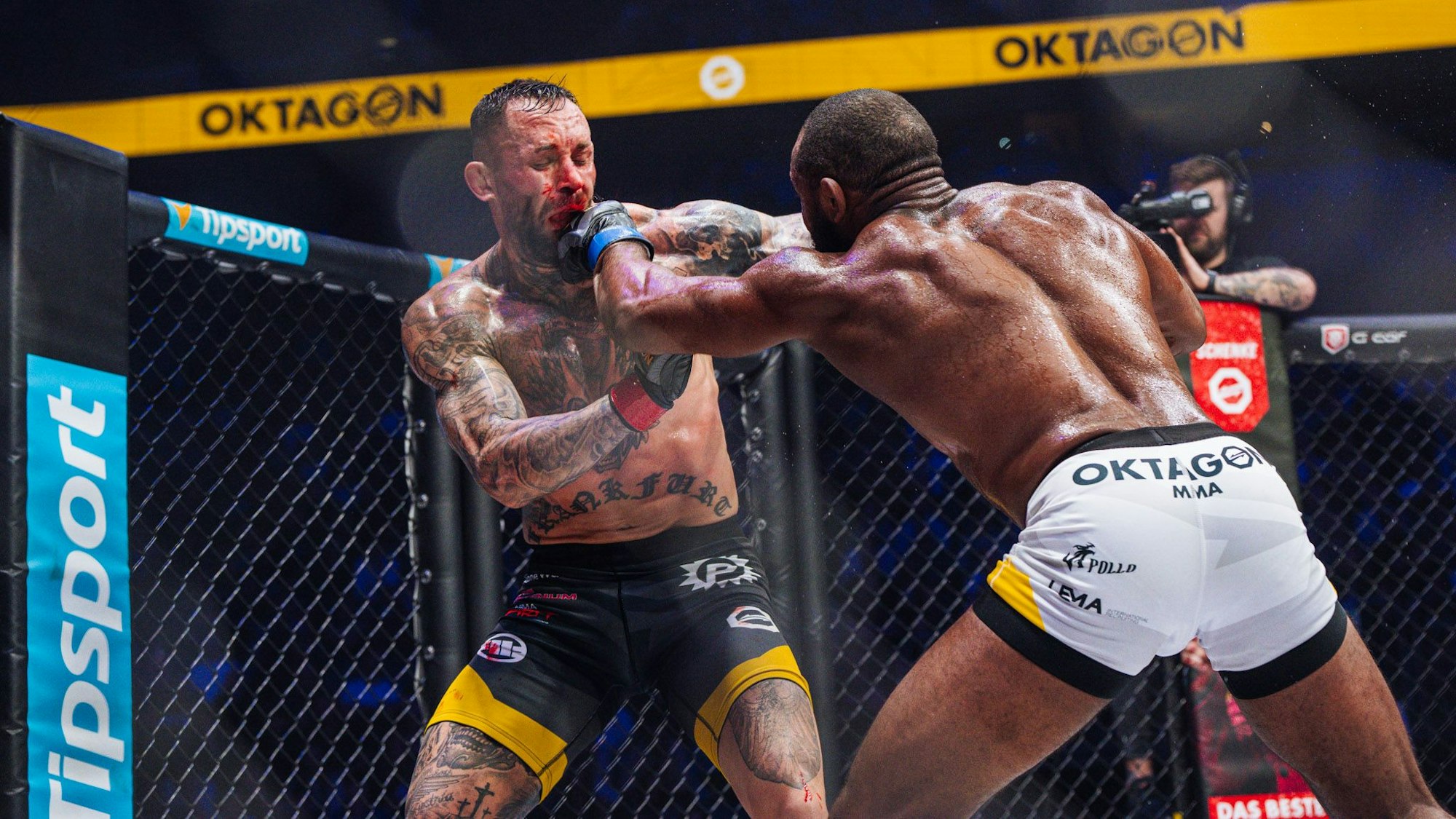 Christian Eckerlin gegen Leandro Silva.