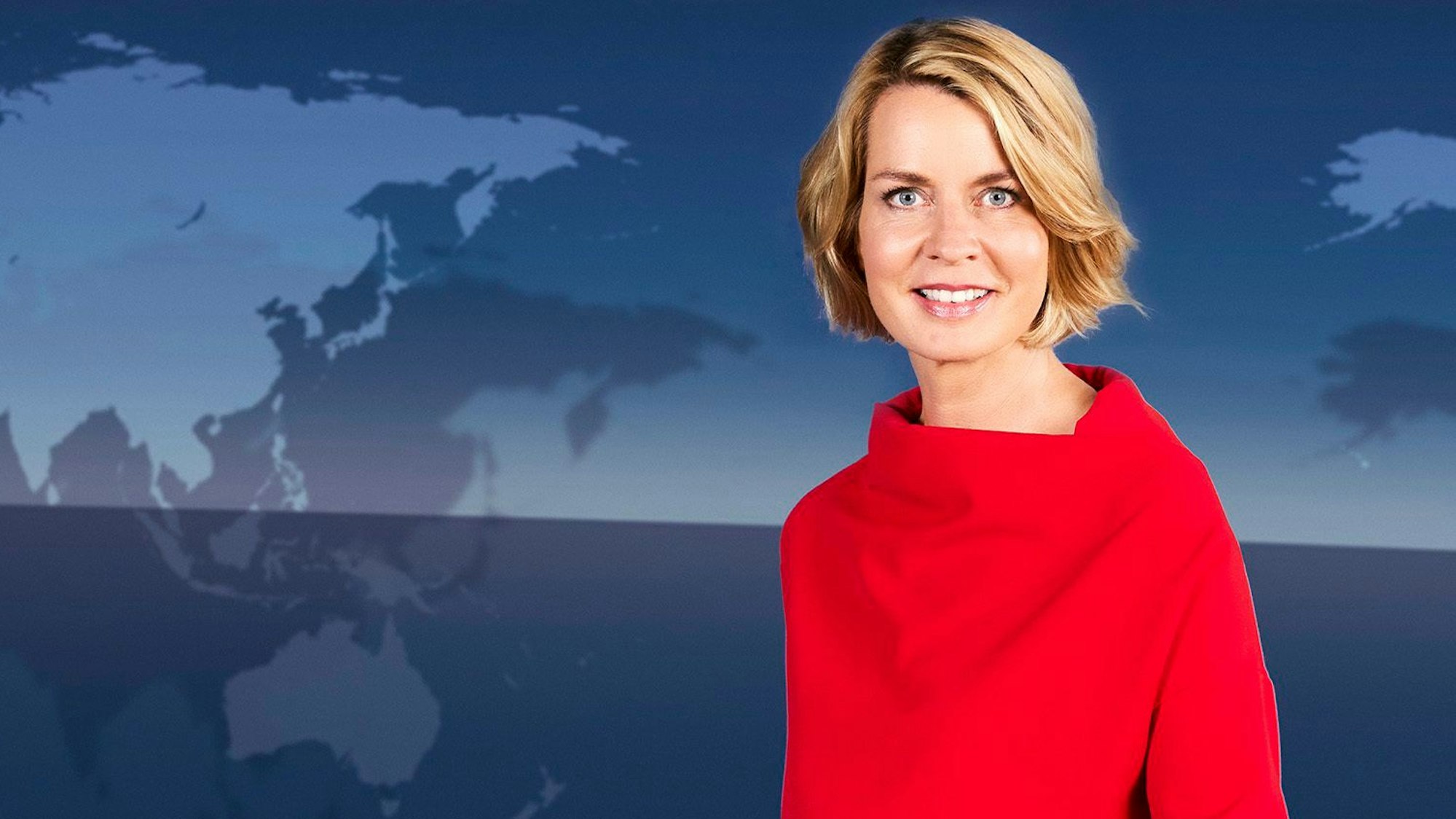 Jessy Wellmer im Oktober 2023 auf einem Pressefoto im Rahmen der ARD-„Tagesthemen“.