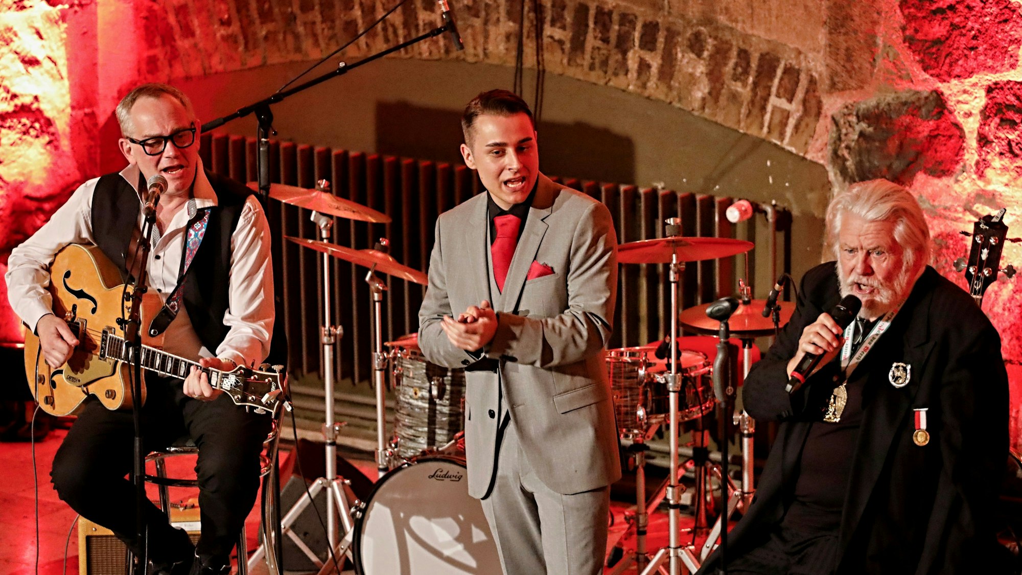 JP Weber, Stefan Dahm und King Size Dick beim Auftritt.