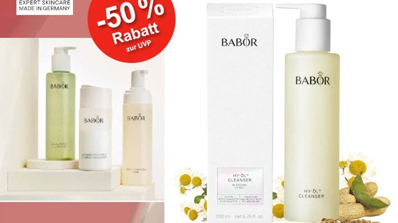 Auf dem Bild sind Beauty Produkte der Marke Babor zu sehen.