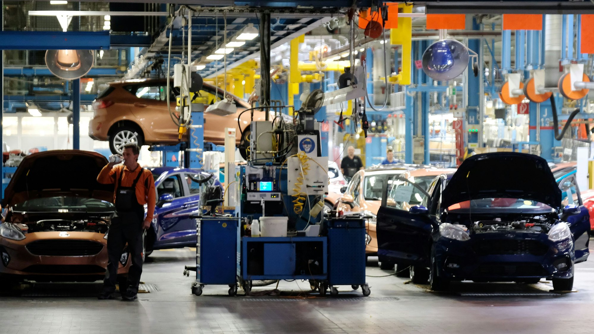 In der Y-Halle der Ford-Werke wurden seit 1976 rund neun Millionen Fiesta-Modelle produziert. Hier ein Foto vom 16. Mai 2017.