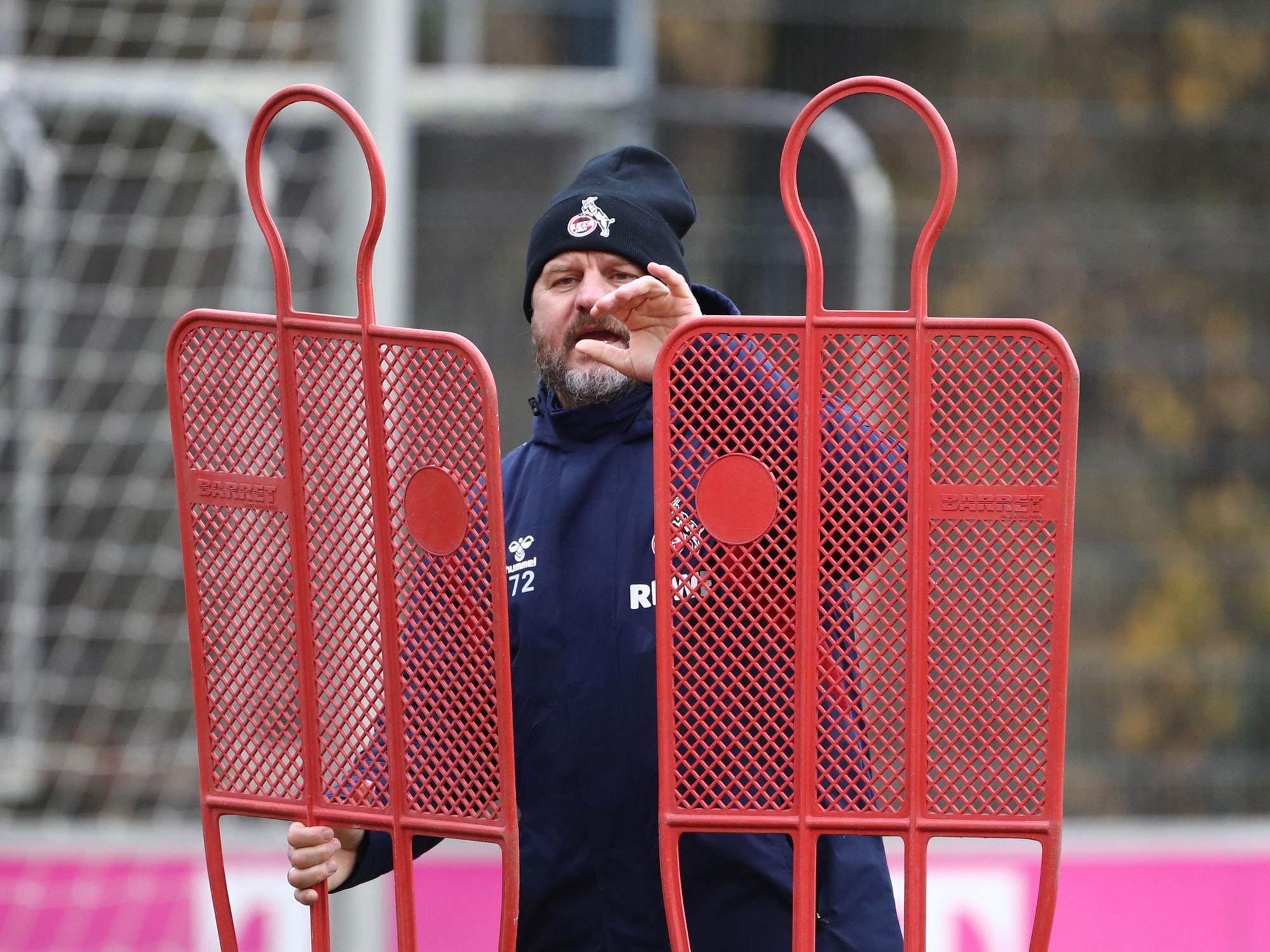 Steffen Baumgart im Training des 1. FC Köln.
