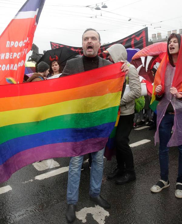 Demonstration für LGBTQ+-Rechte.
