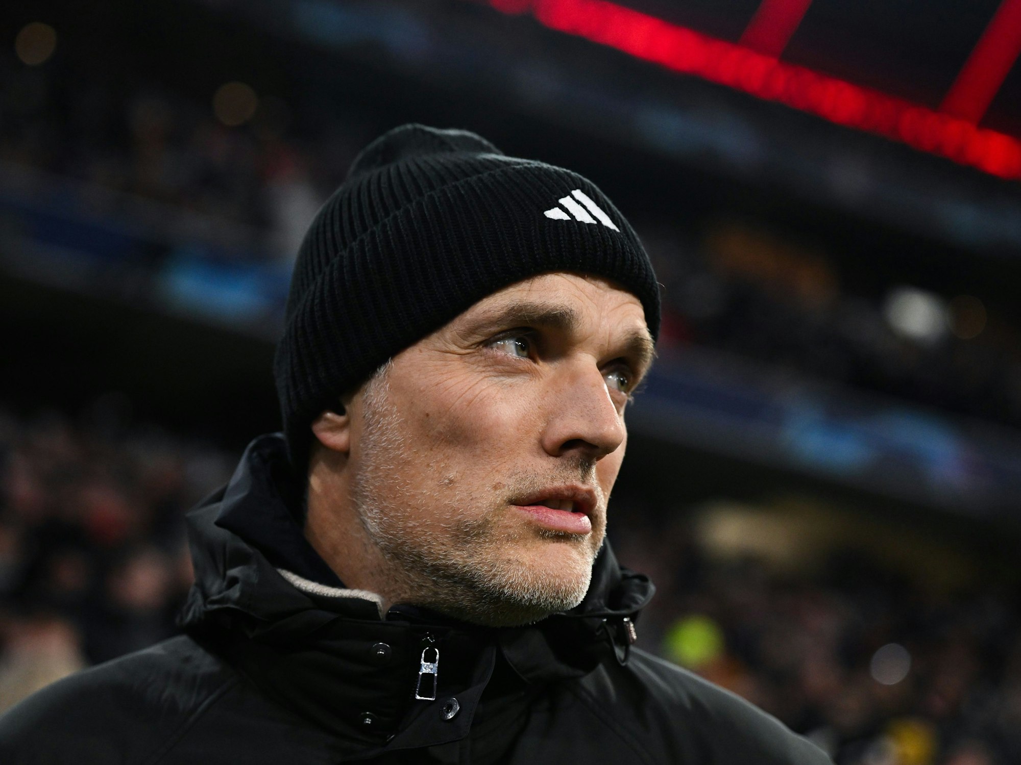 Münchens Trainer Thomas Tuchel vor dem Spiel.