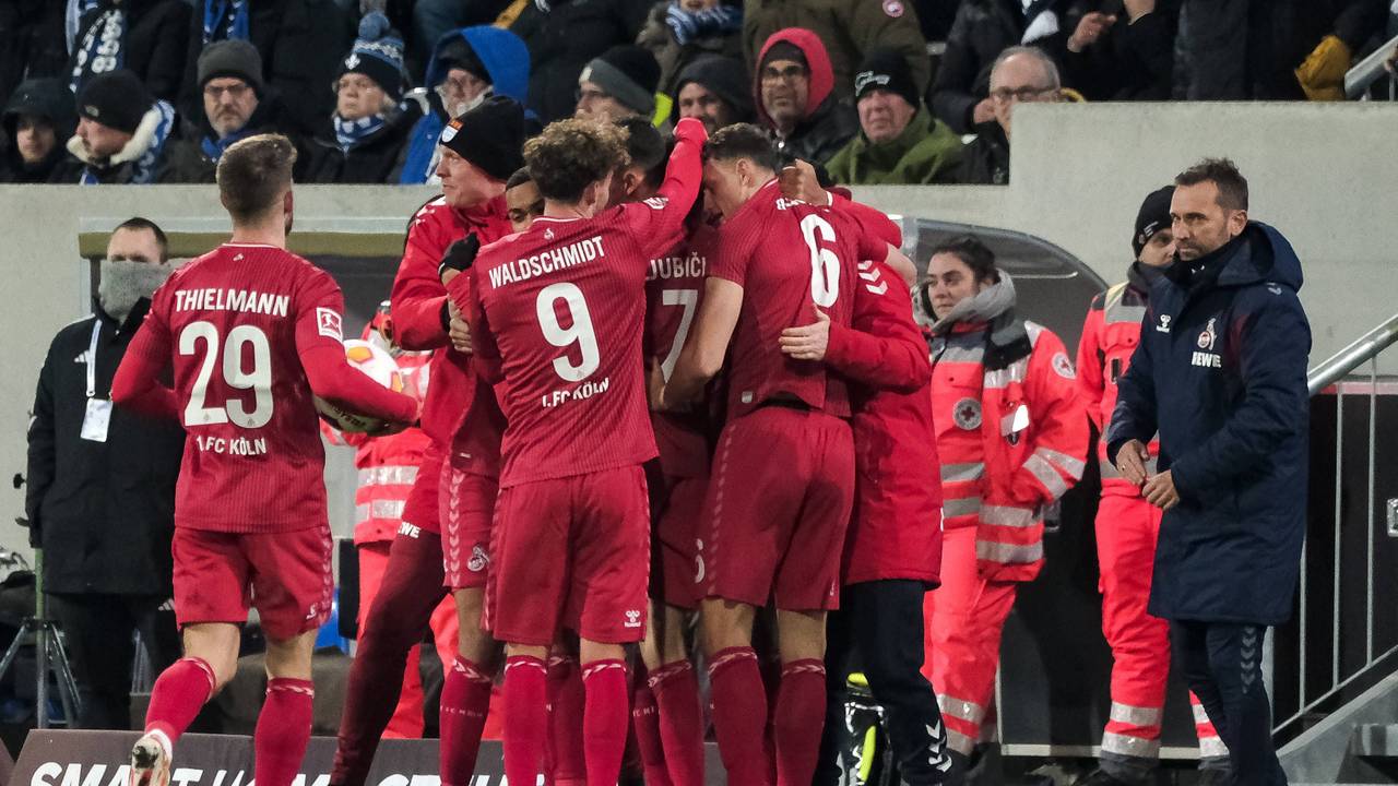 Jubeltraube des 1. FC Köln.