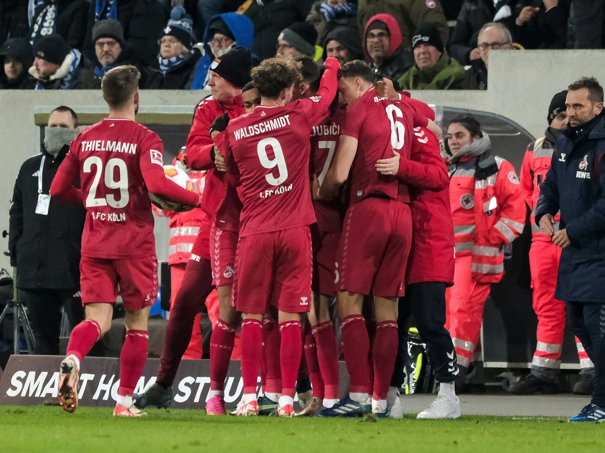 Jubeltraube des 1. FC Köln.