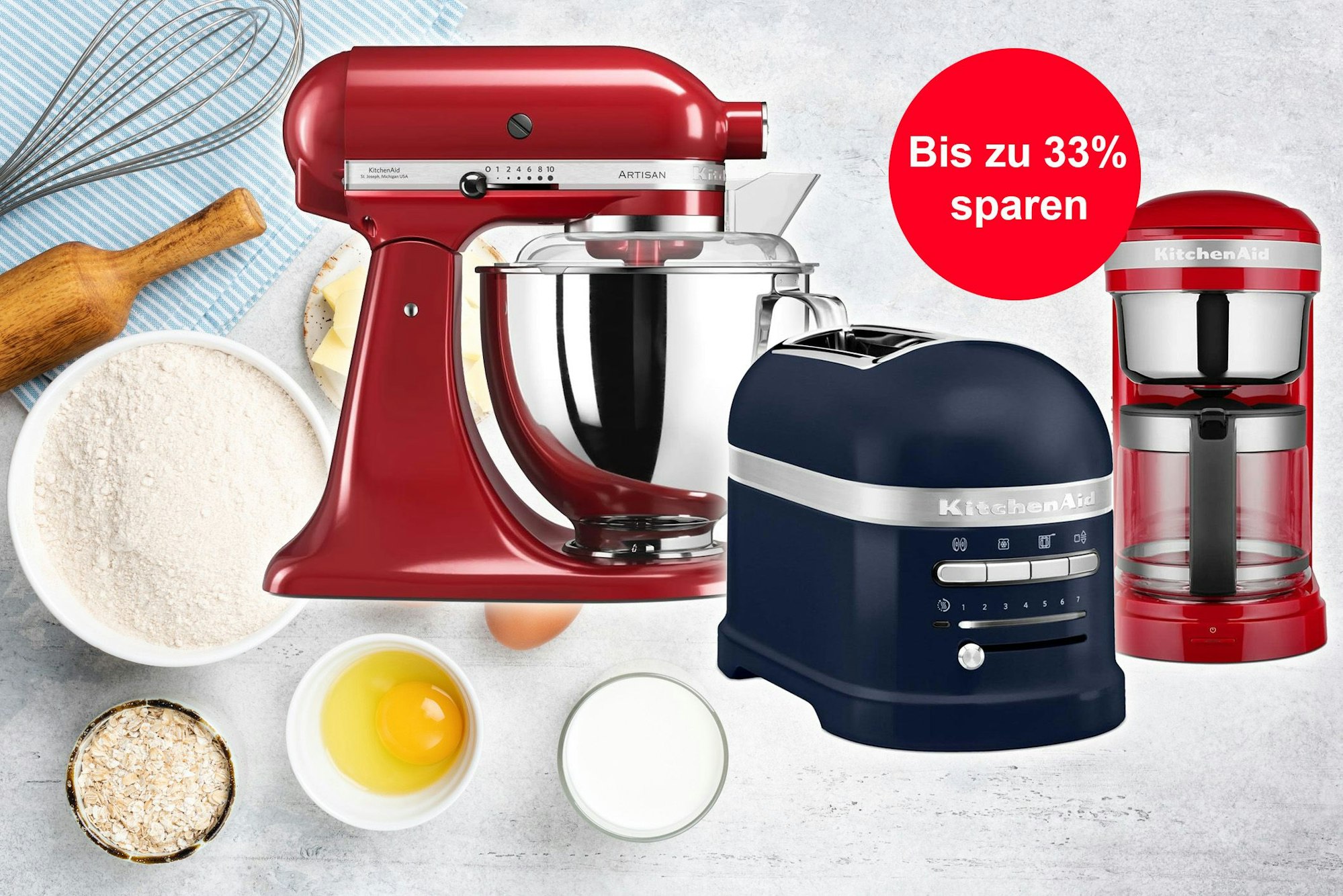 Bis zu 33% auf KitchenAid Küchenmaschine sparen